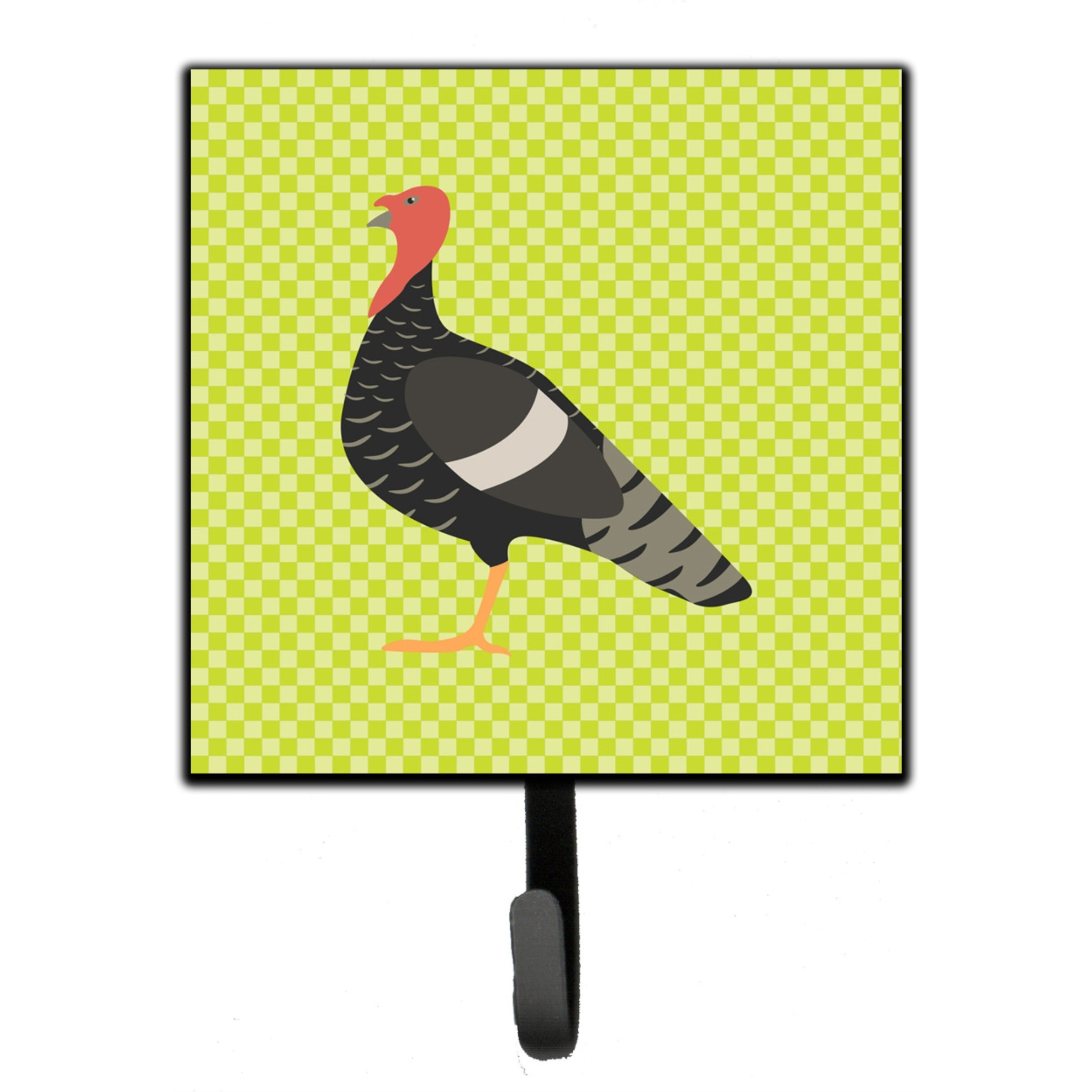 &quotCaroline's Treasures Marragansett Turkey Green Wall Hook, Small, Multicolor"