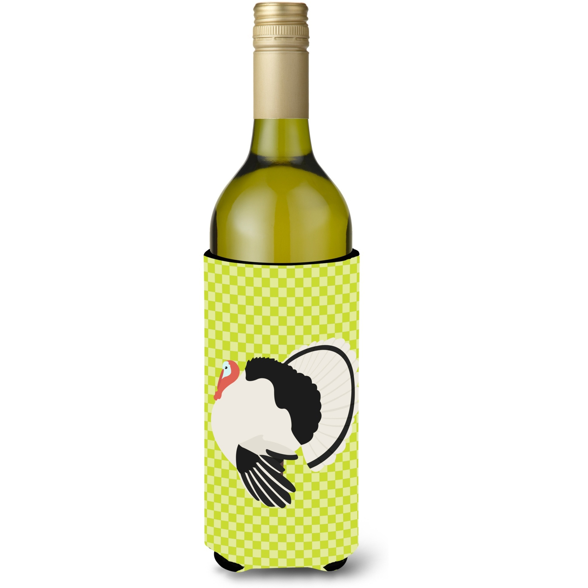 &quotCaroline's Treasures Royal Palm Turkey Green Decorative Bottle Hugger, 750 ml, Multicolor"