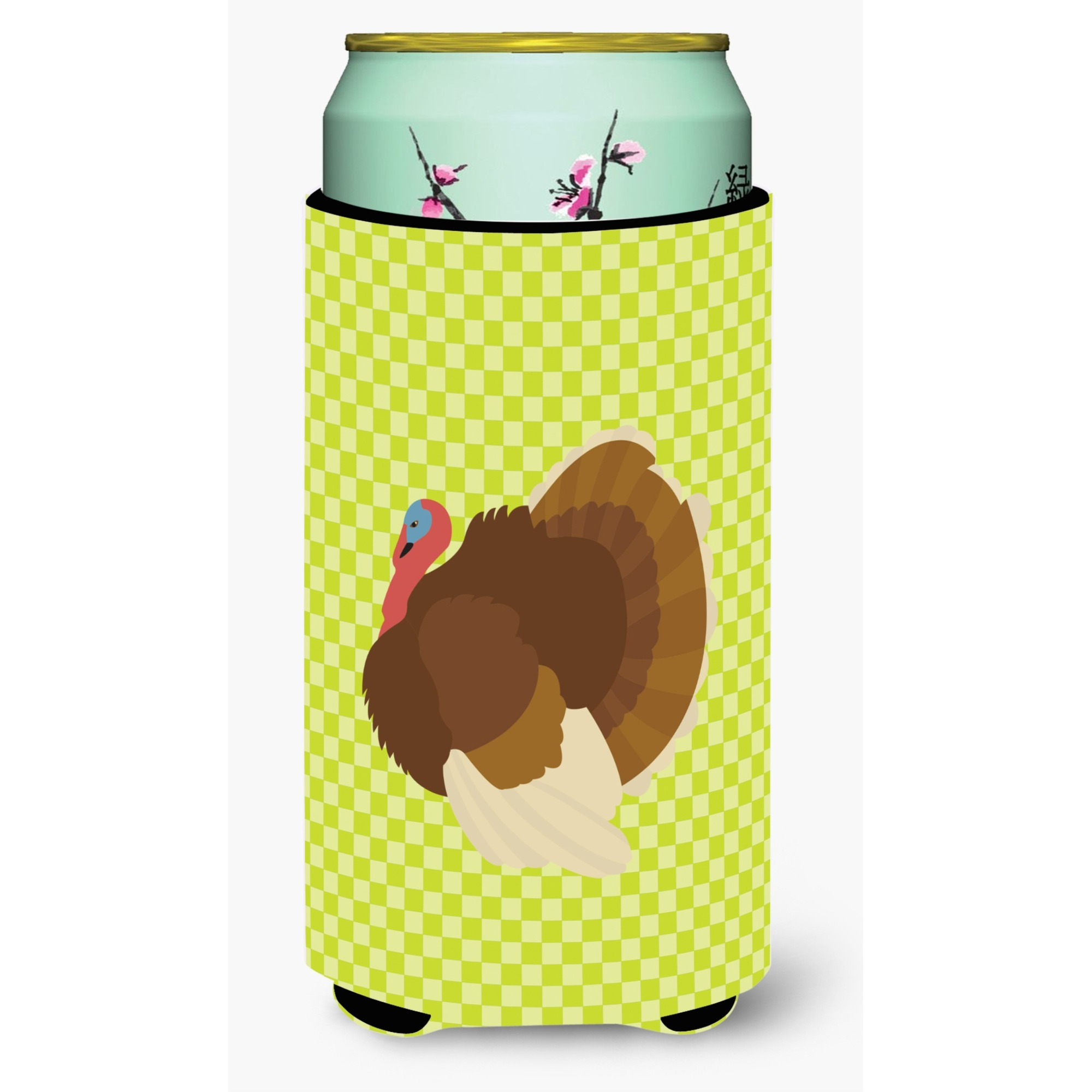 &quotCaroline's Treasures French Turkey Dindon Green Decorative Can Hugger, Tall Boy, Multicolor"