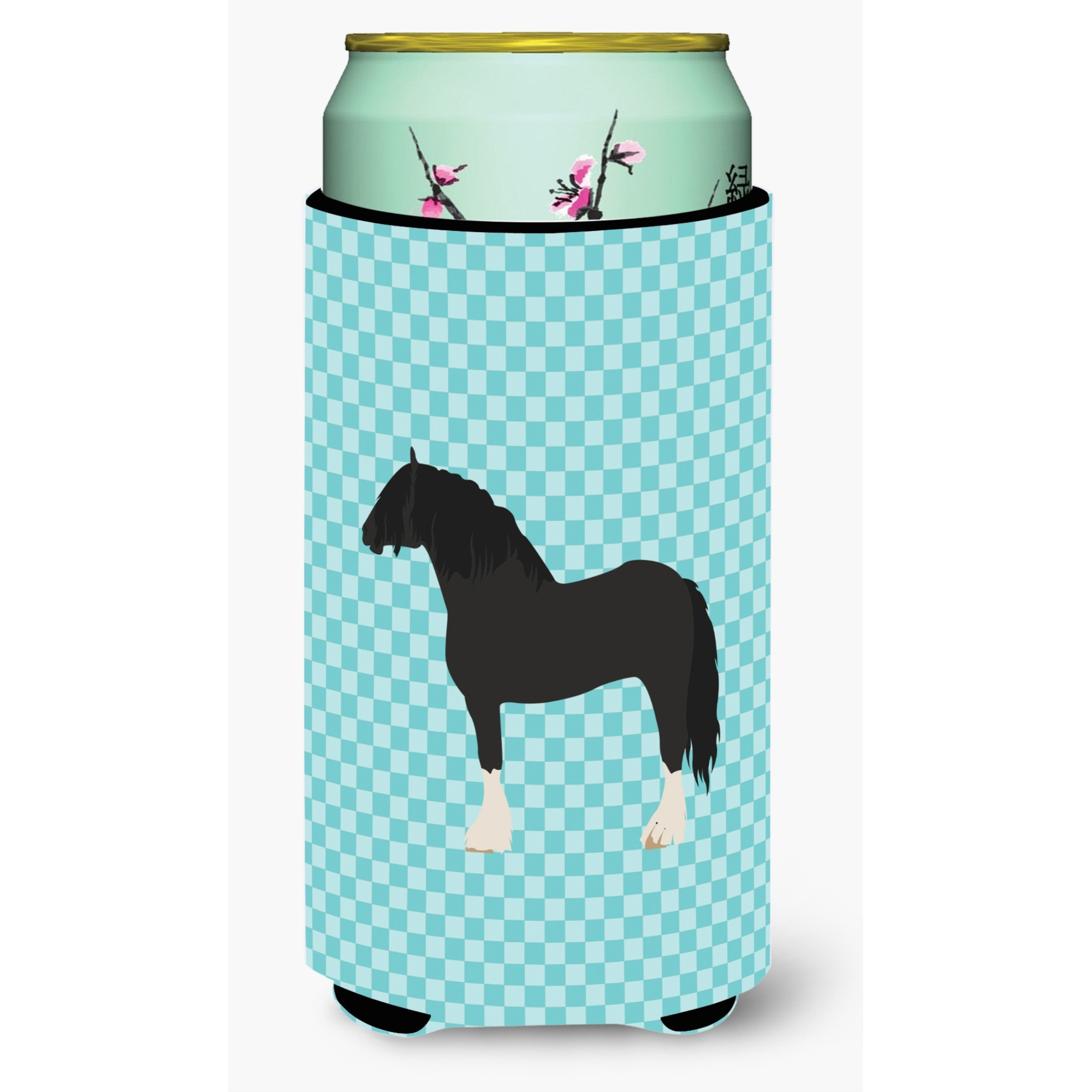 &quotCaroline's Treasures Pomeranian Rogener Goose Blue Check Decorative Can Hugger, Tall Boy, Multicolor"