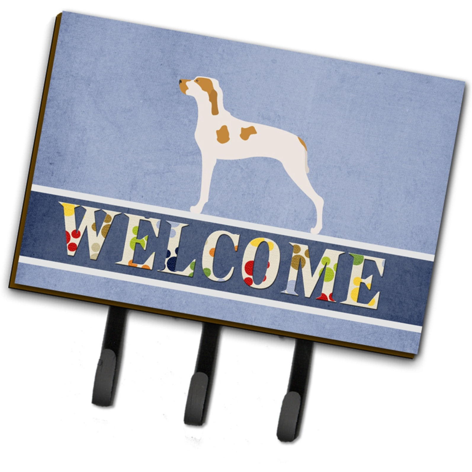 &quotCaroline's Treasures Ariege Pointer Welcome Wall Hook, Triple, Multicolor"