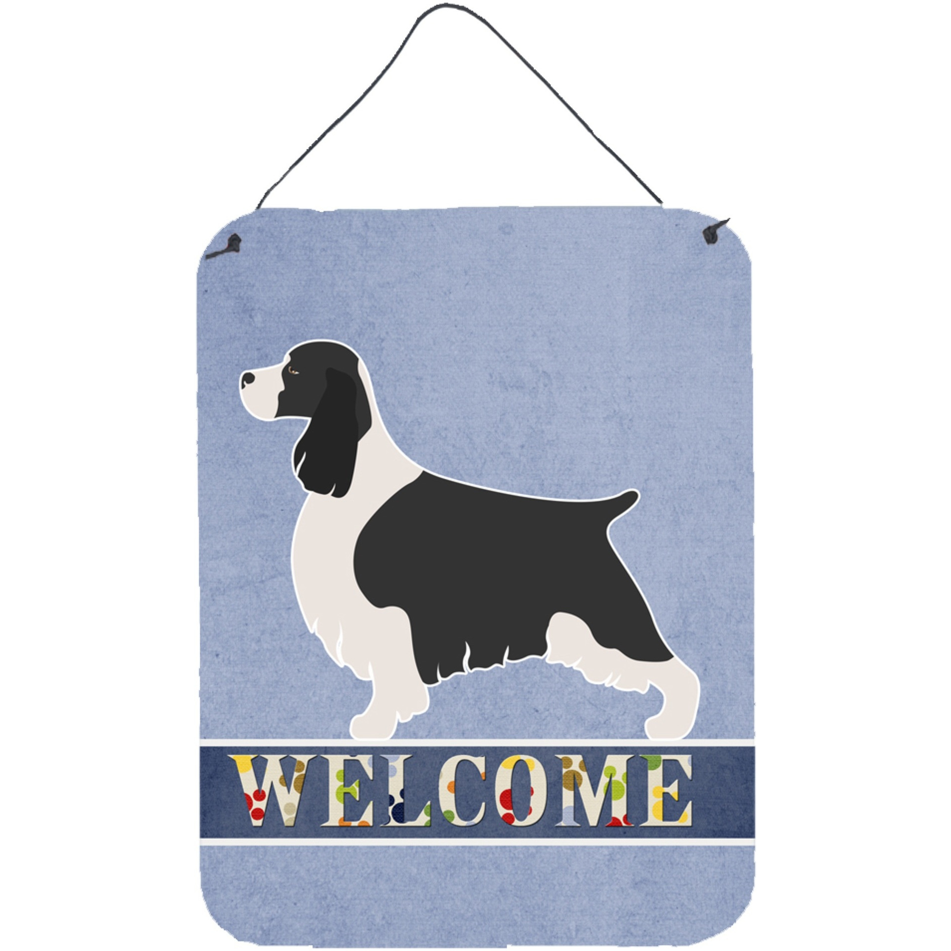 &quotCaroline's Treasures English Springer Spaniel Welcome Metal Print, 16"" x 12"", Multicolor"