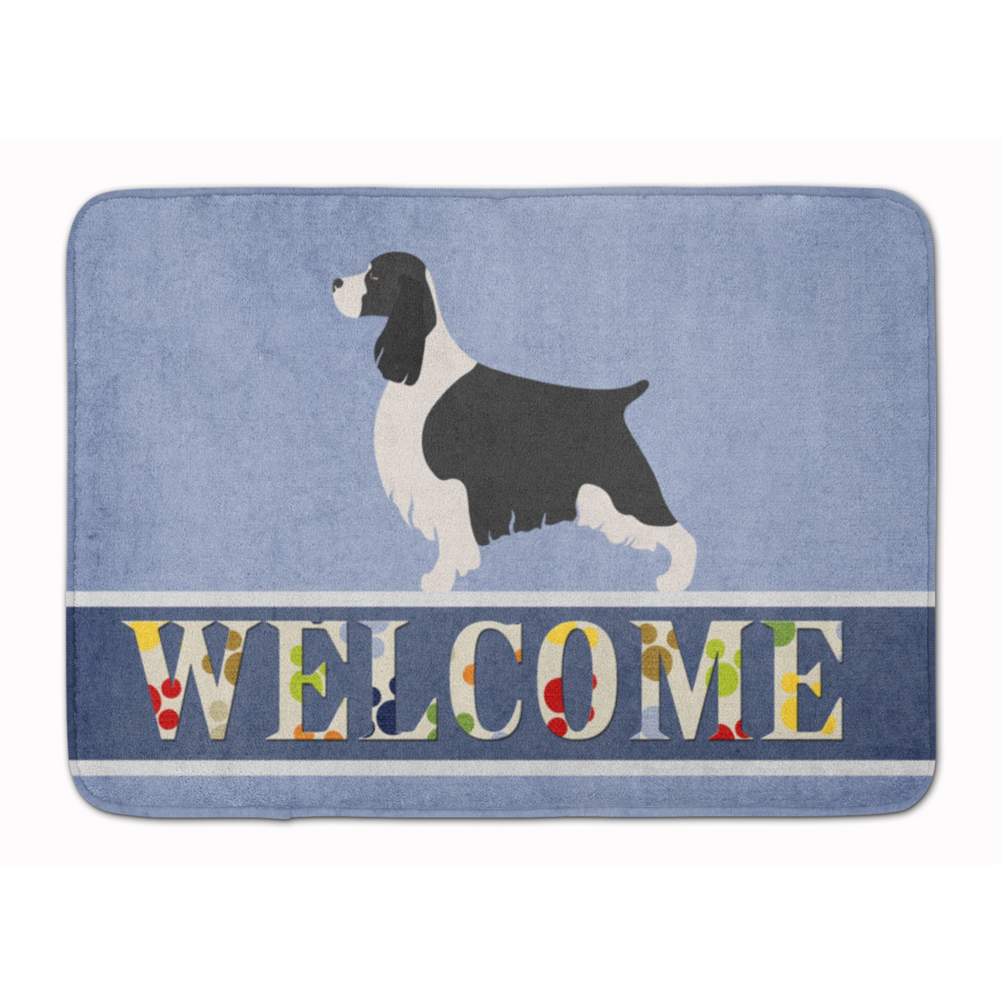 &quotCaroline's Treasures English Springer Spaniel Welcome Floor Mat, 19"" x 27"", Multicolor"