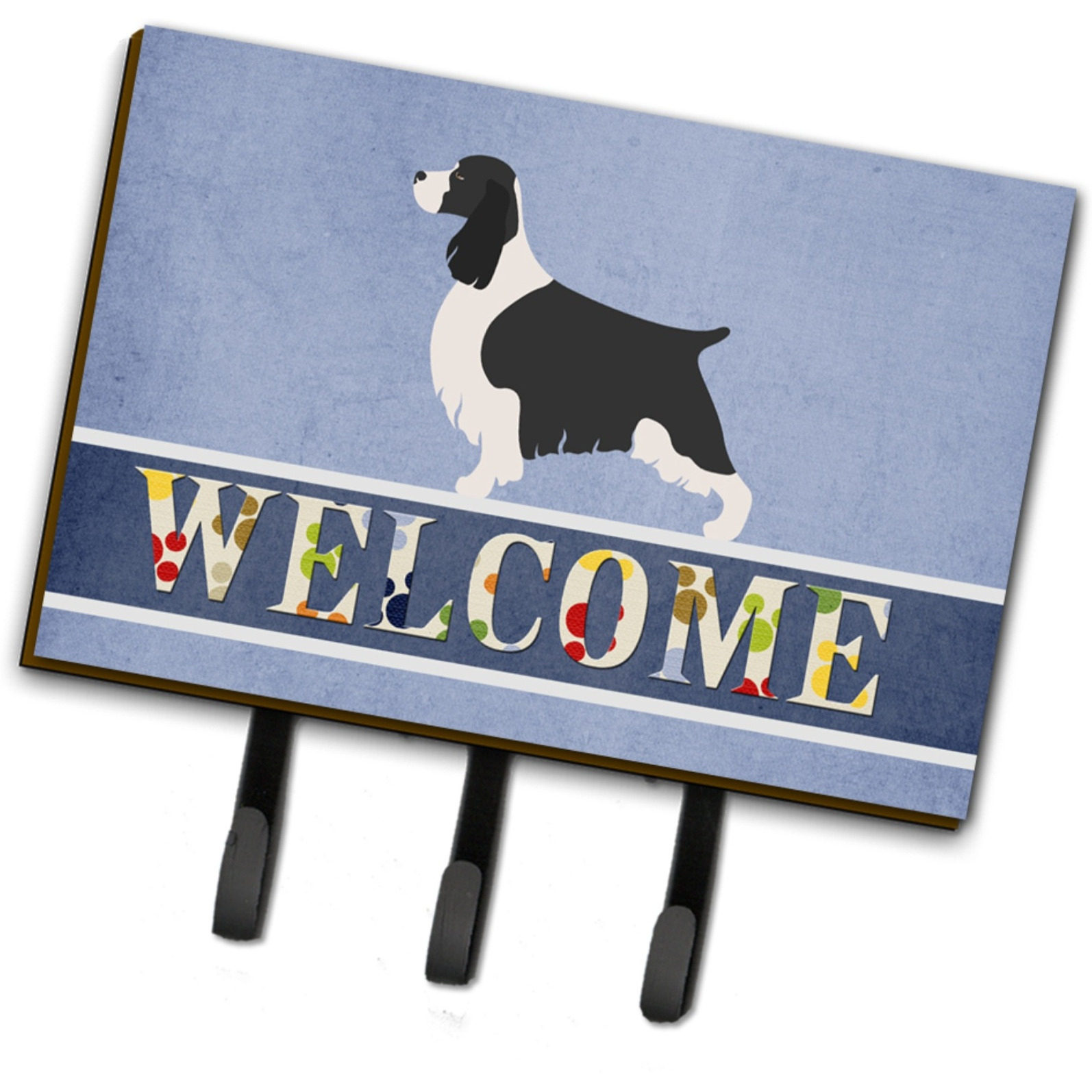 &quotCaroline's Treasures English Springer Spaniel Welcome Wall Hook, Triple"