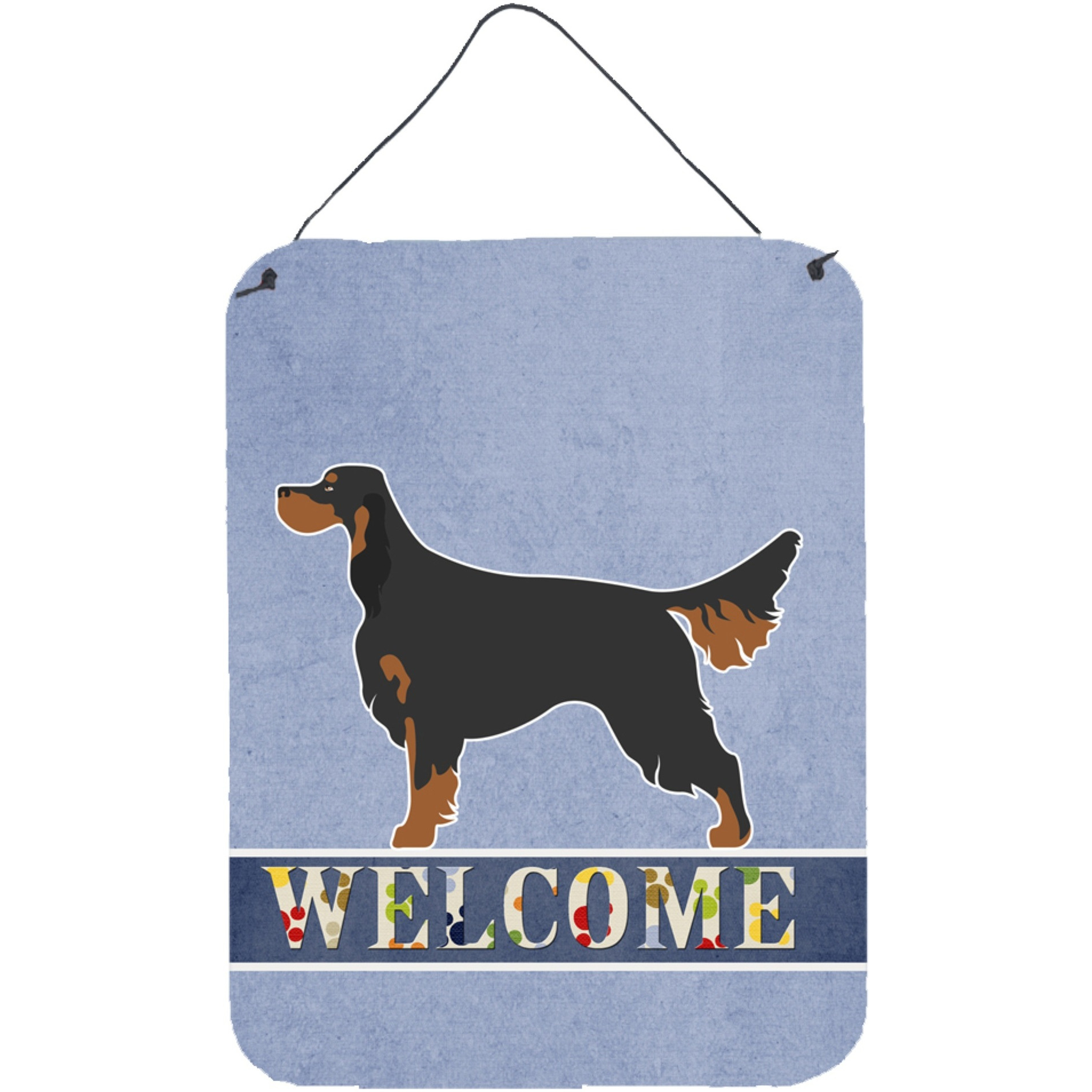 &quotCaroline's Treasures Gordon Setter Welcome Metal Print, 16"" x 12"", Multicolor"
