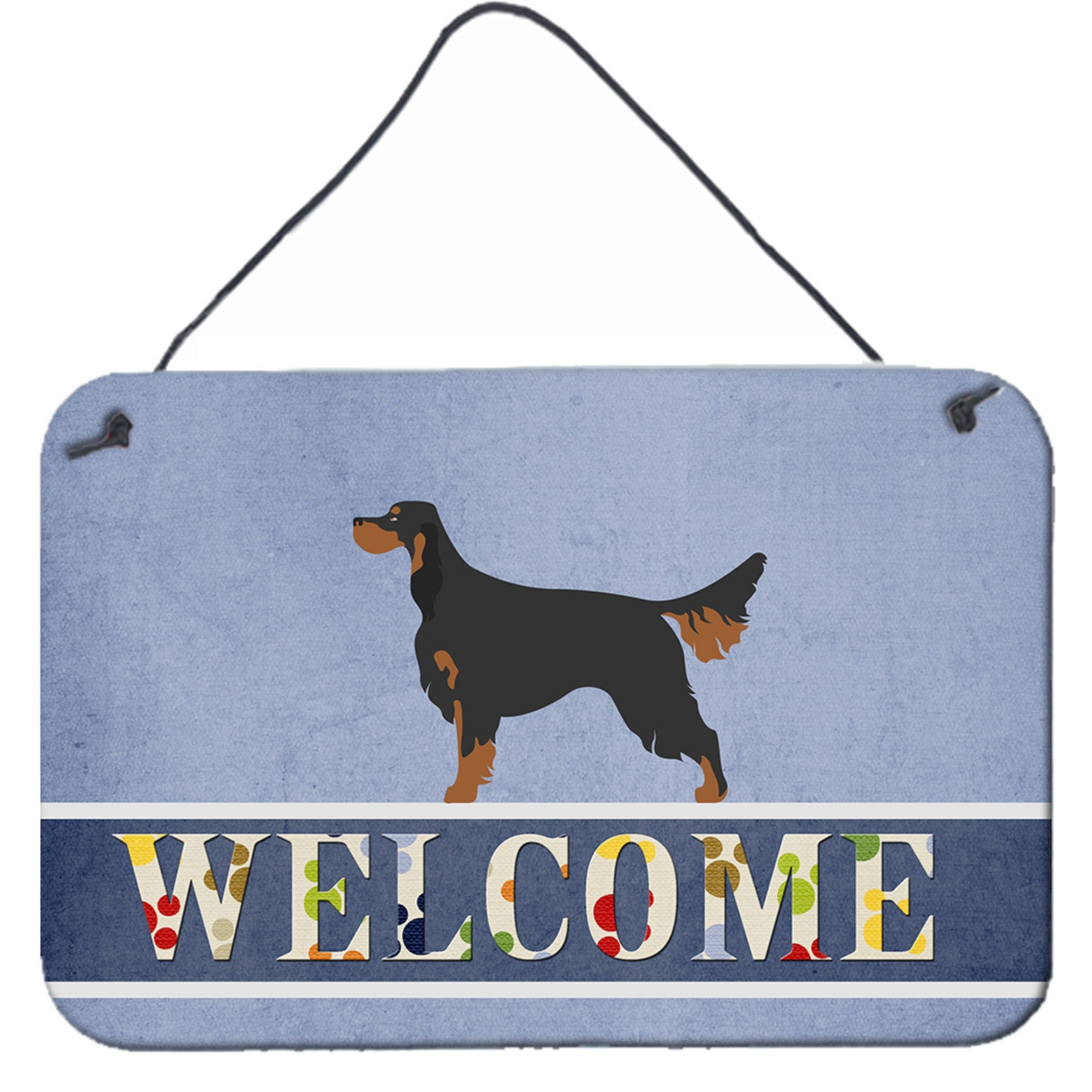 &quotCaroline's Treasures Gordon Setter Welcome Metal Print, 8"" x 12"""