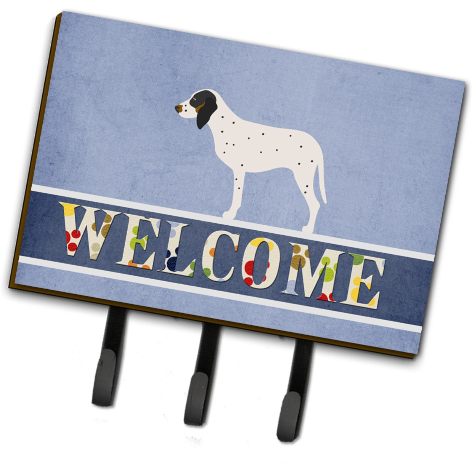 &quotCaroline's Treasures Gascon Saintongeois Welcome Wall Hook, Triple, Multicolor"