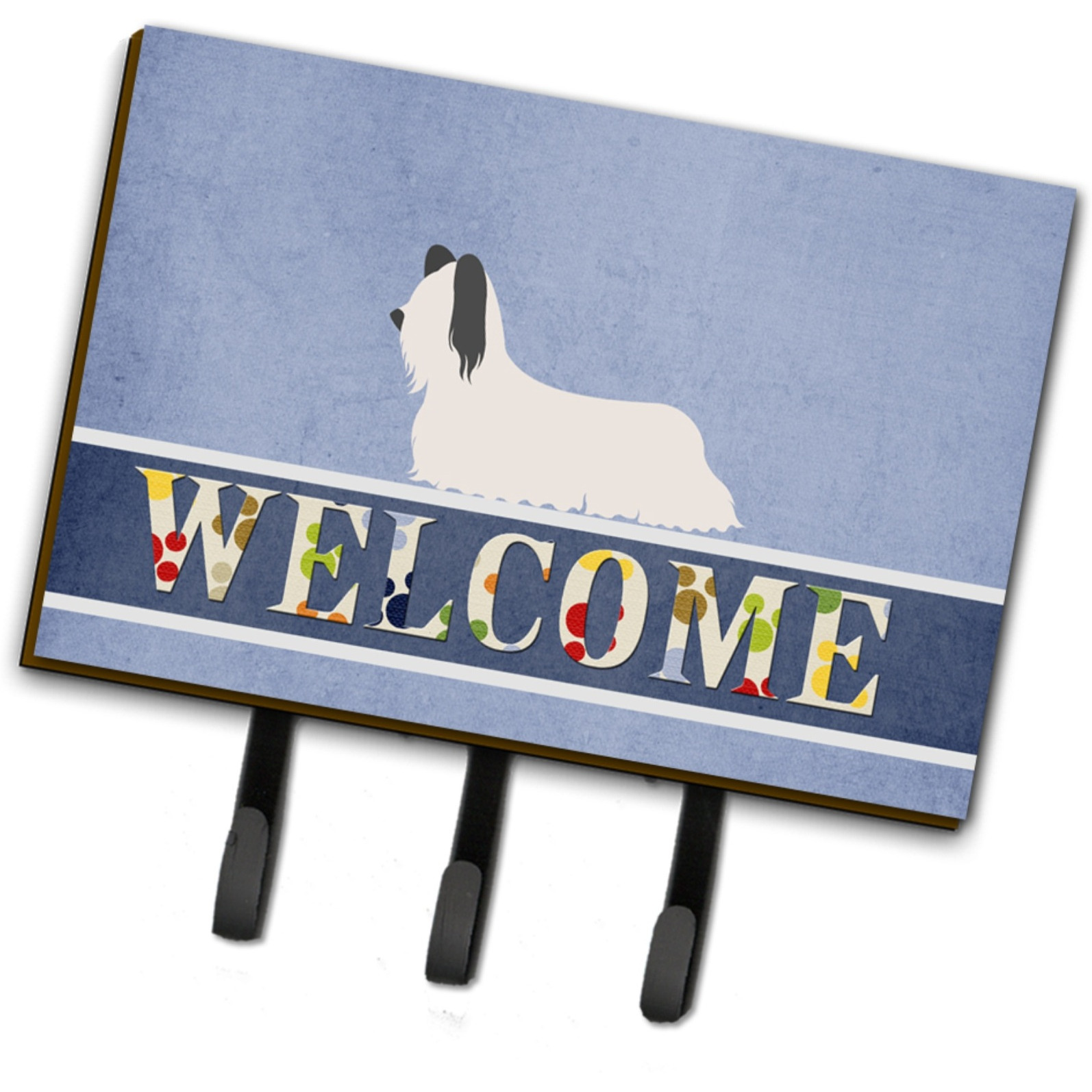 &quotCaroline's Treasures Skye Terrier Welcome Wall Hook, Triple"