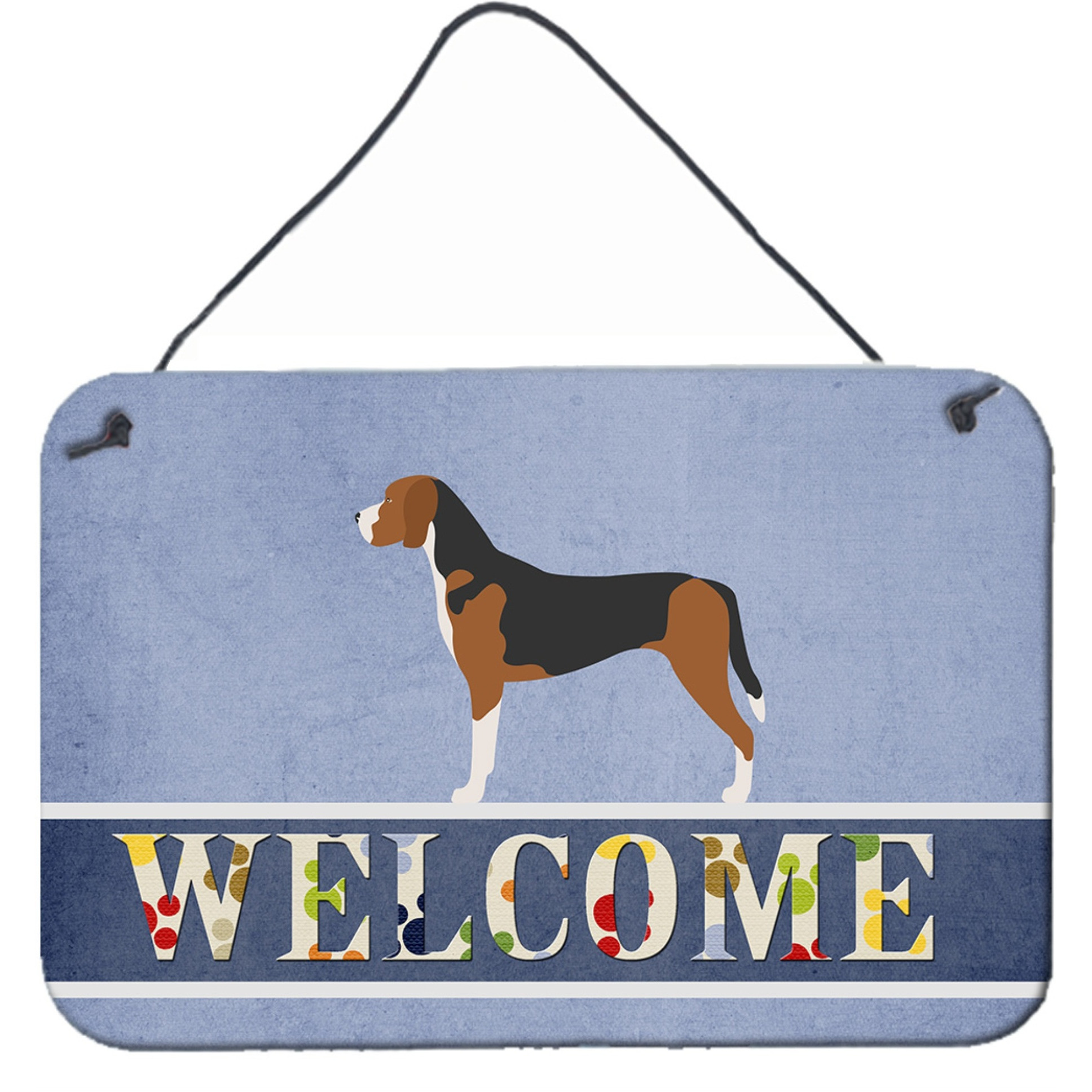 &quotCaroline's Treasures Hamiltonstvare Welcome Metal Print, 8"" x 12"", Multicolor"