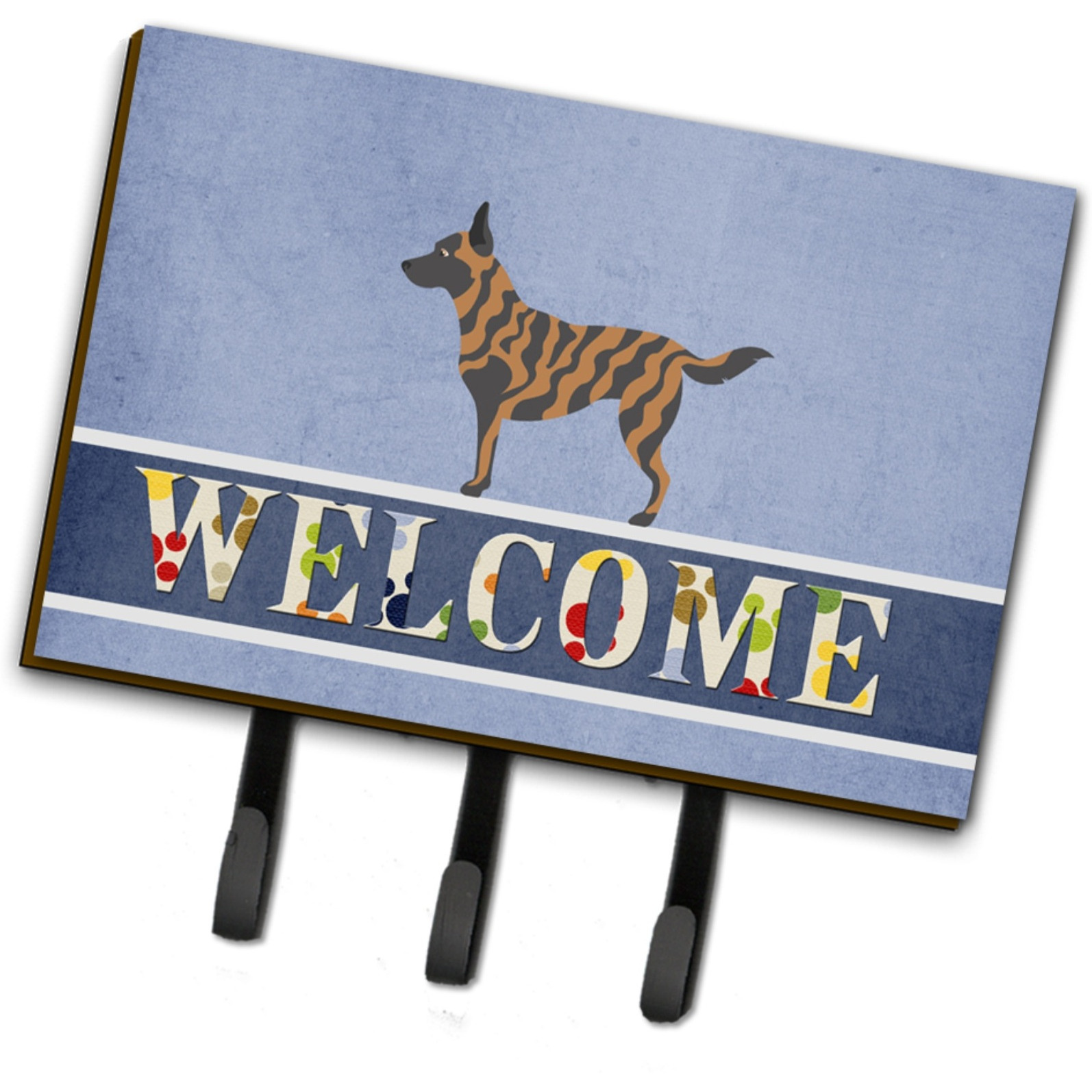 &quotCaroline's Treasures Dutch Shepherd Welcome Wall Hook, Triple"