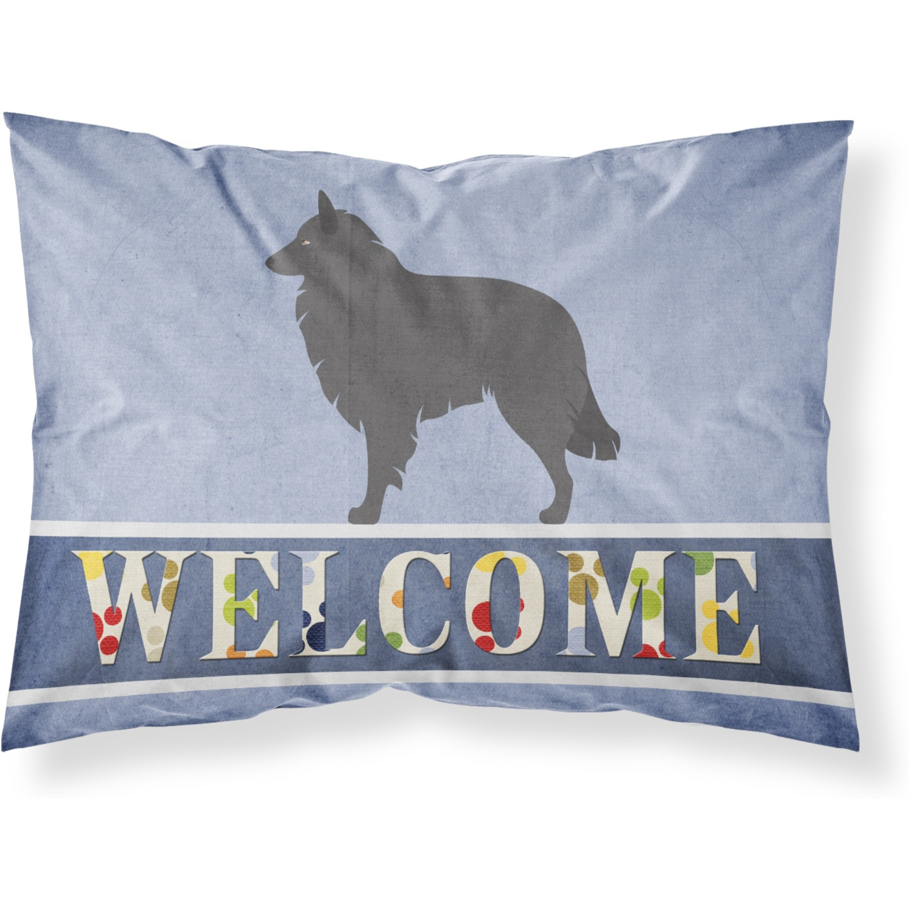 &quotCaroline's Treasures Groenendael Belgian Shepherd Pillowcase, Standard, Welcome"