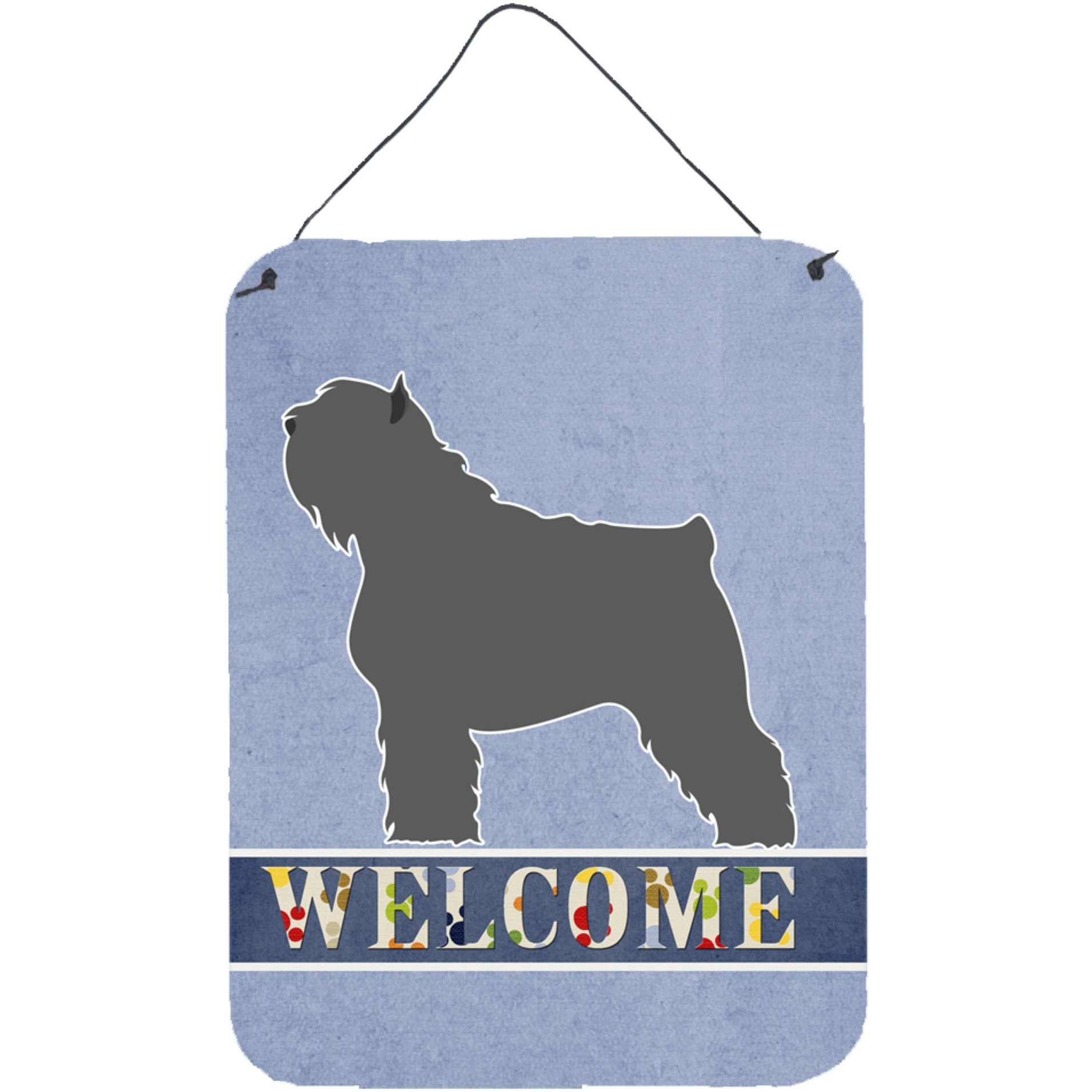 &quotCaroline's Treasures Bouvier des Flandres Welcome Metal Print, 16"" x 12"", Multicolor"