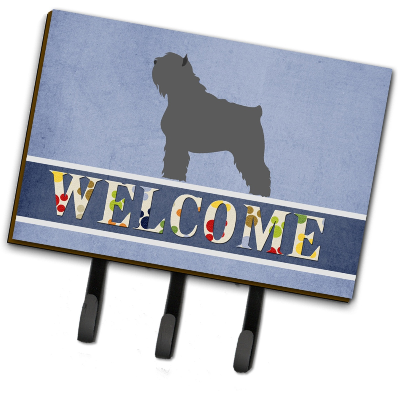 &quotCaroline's Treasures Bouvier des Flandres Welcome Wall Hook, Triple"