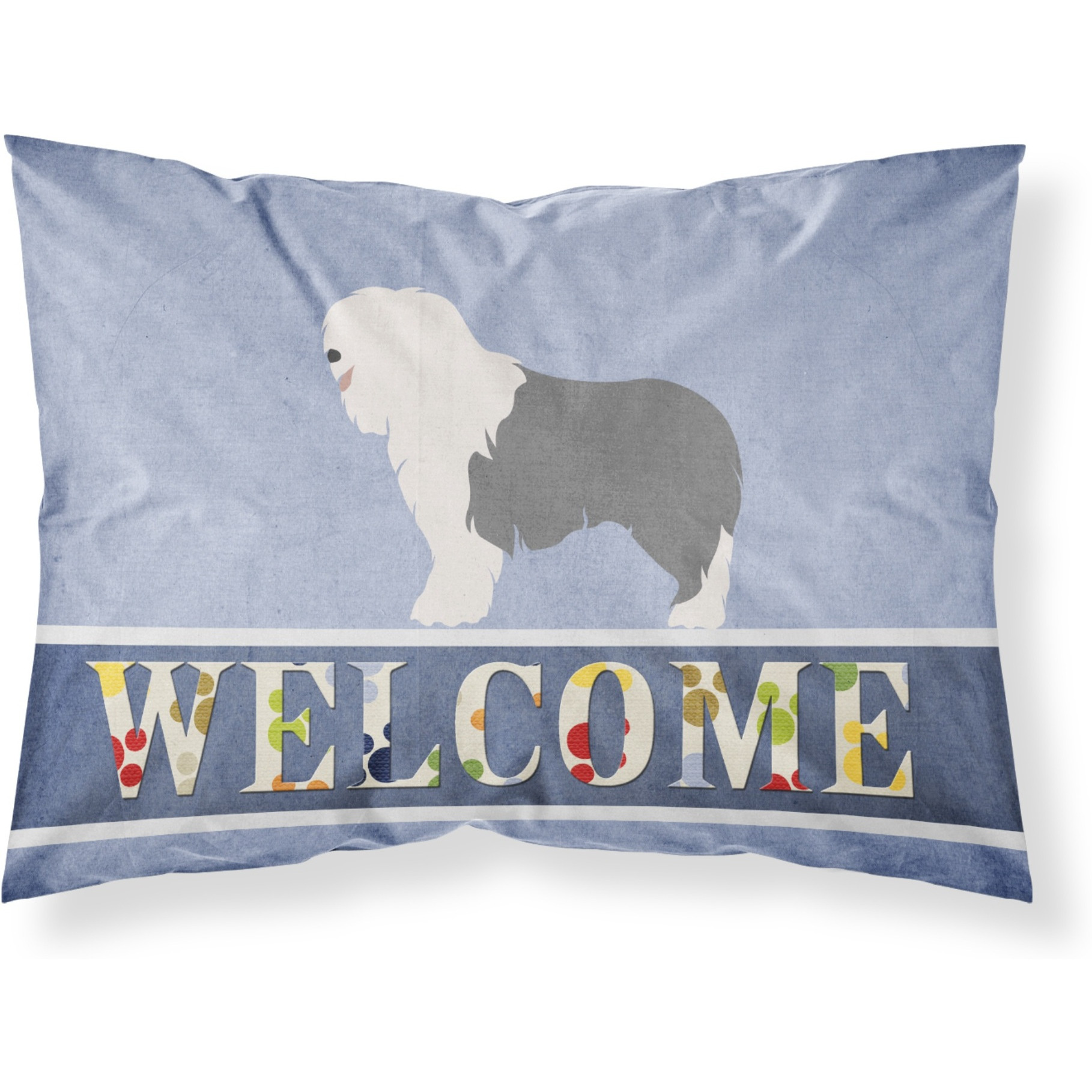 &quotCaroline's Treasures Old English Sheepdog Welcome Pillowcase, Standard,"