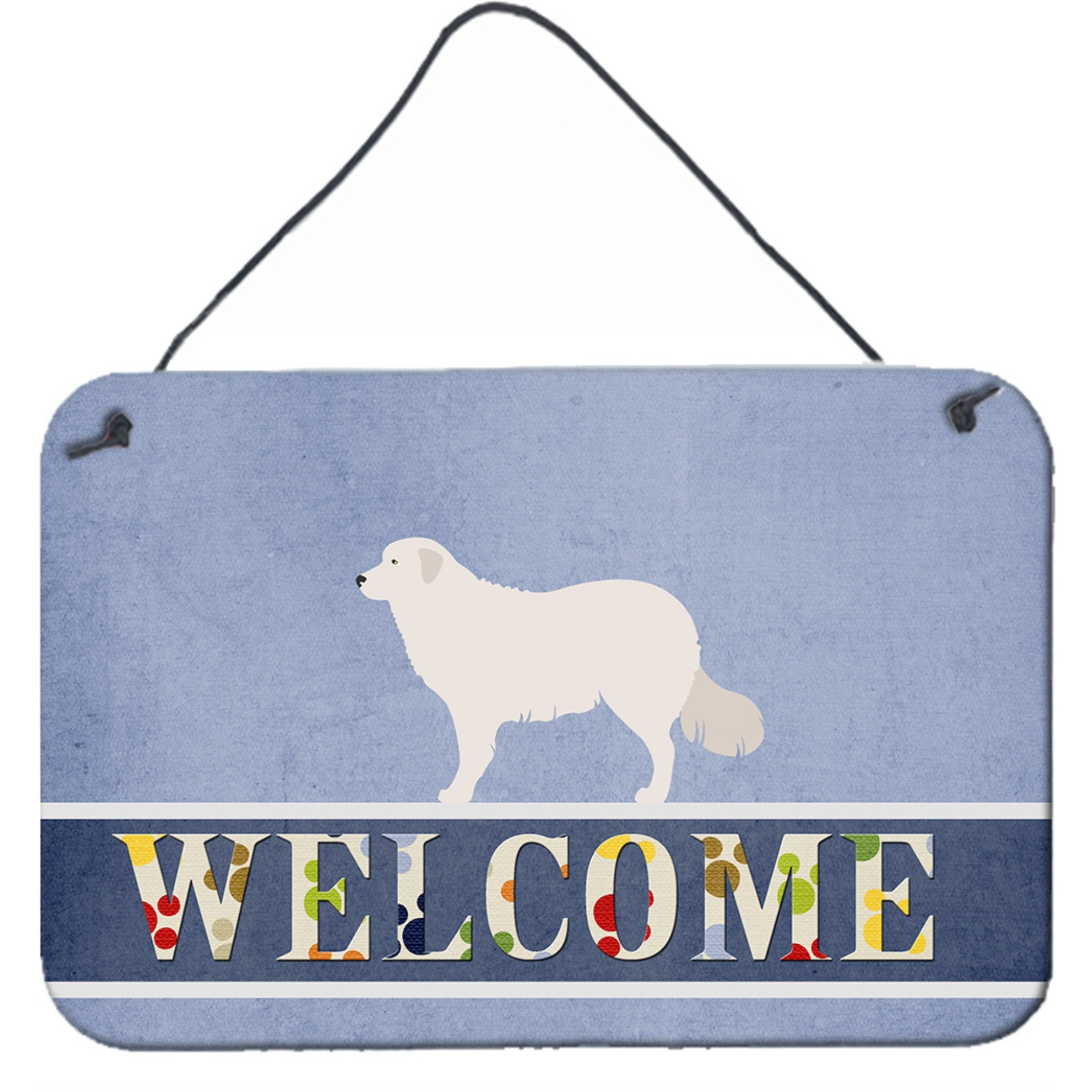 &quotCaroline's Treasures Kuvasz Welcome Metal Print, 8"" x 12"""