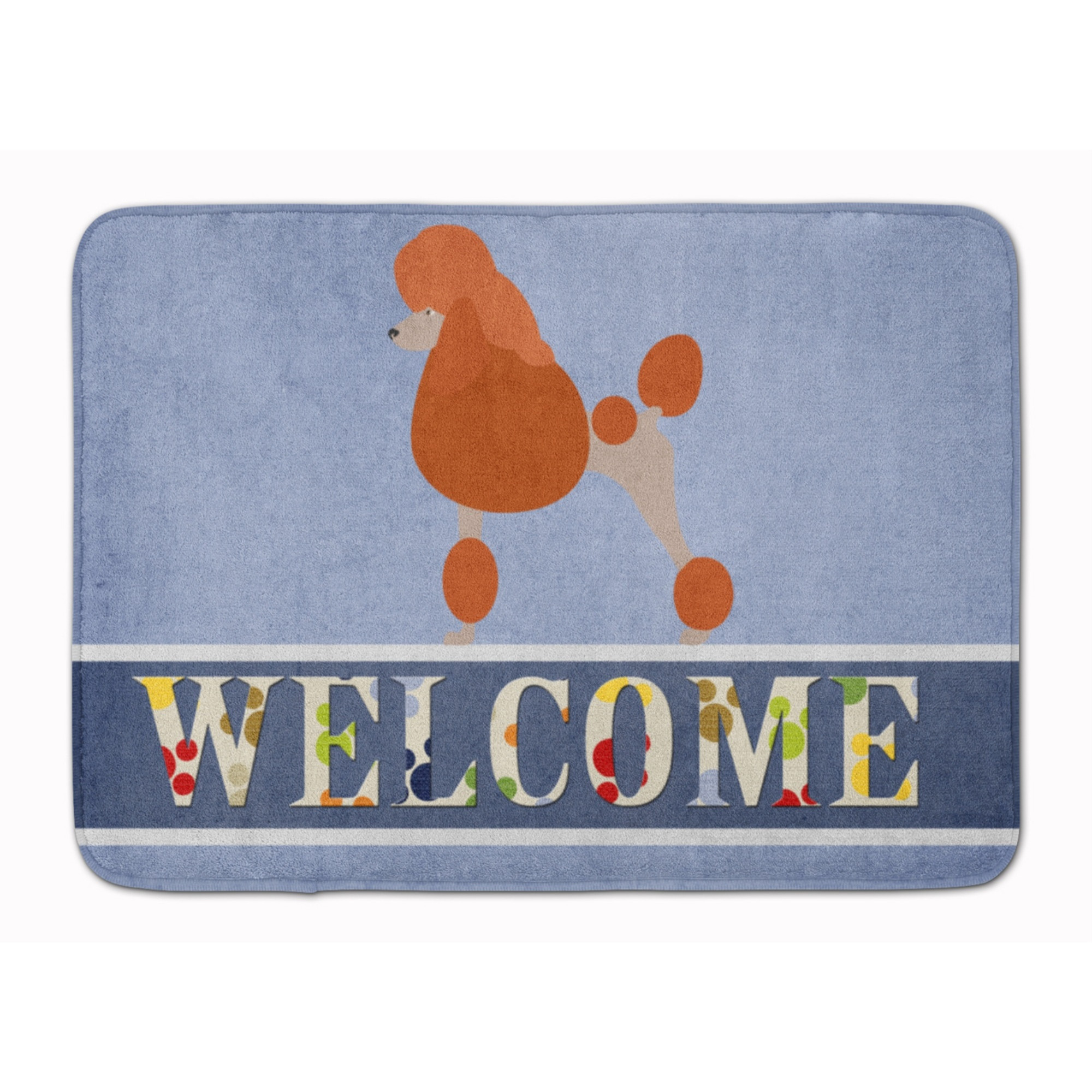 &quotCaroline's Treasures Royal Poodle Welcome Floor Mat, 19"" x 27"", Multicolor"