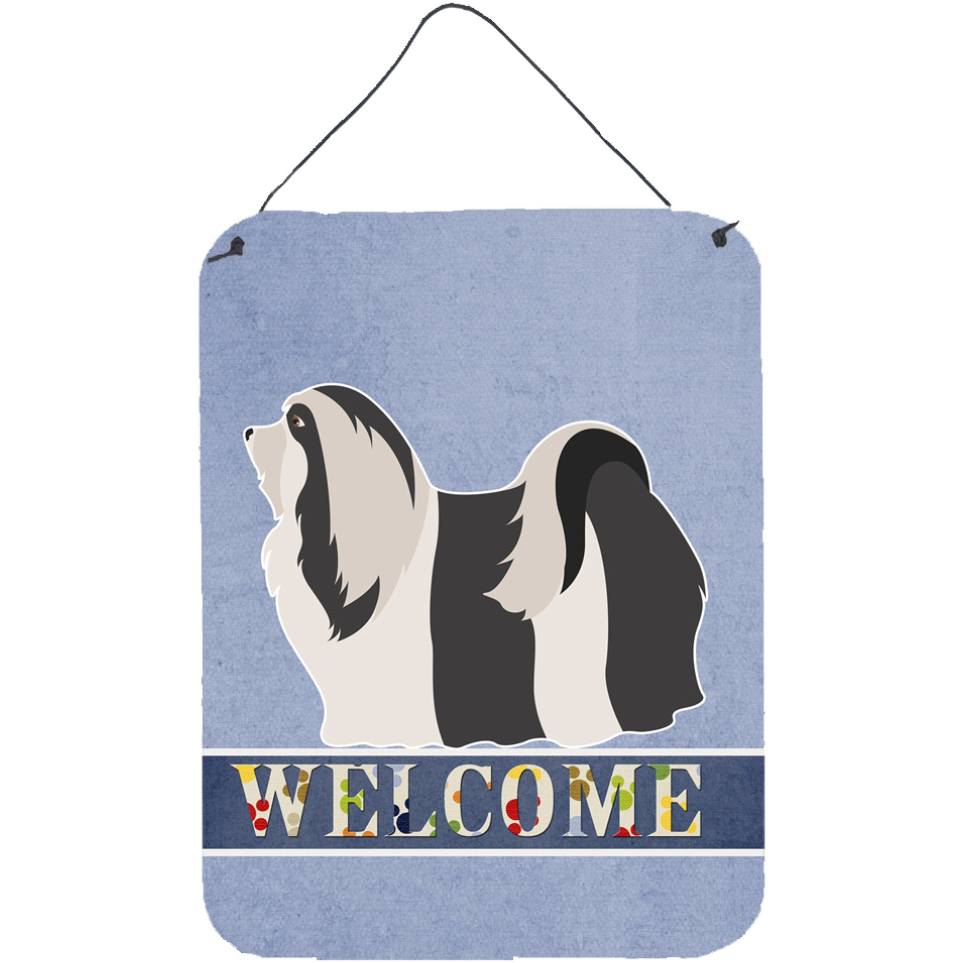 &quotCaroline's Treasures Havanese Welcome Metal Print, 16"" x 12"", Multicolor"