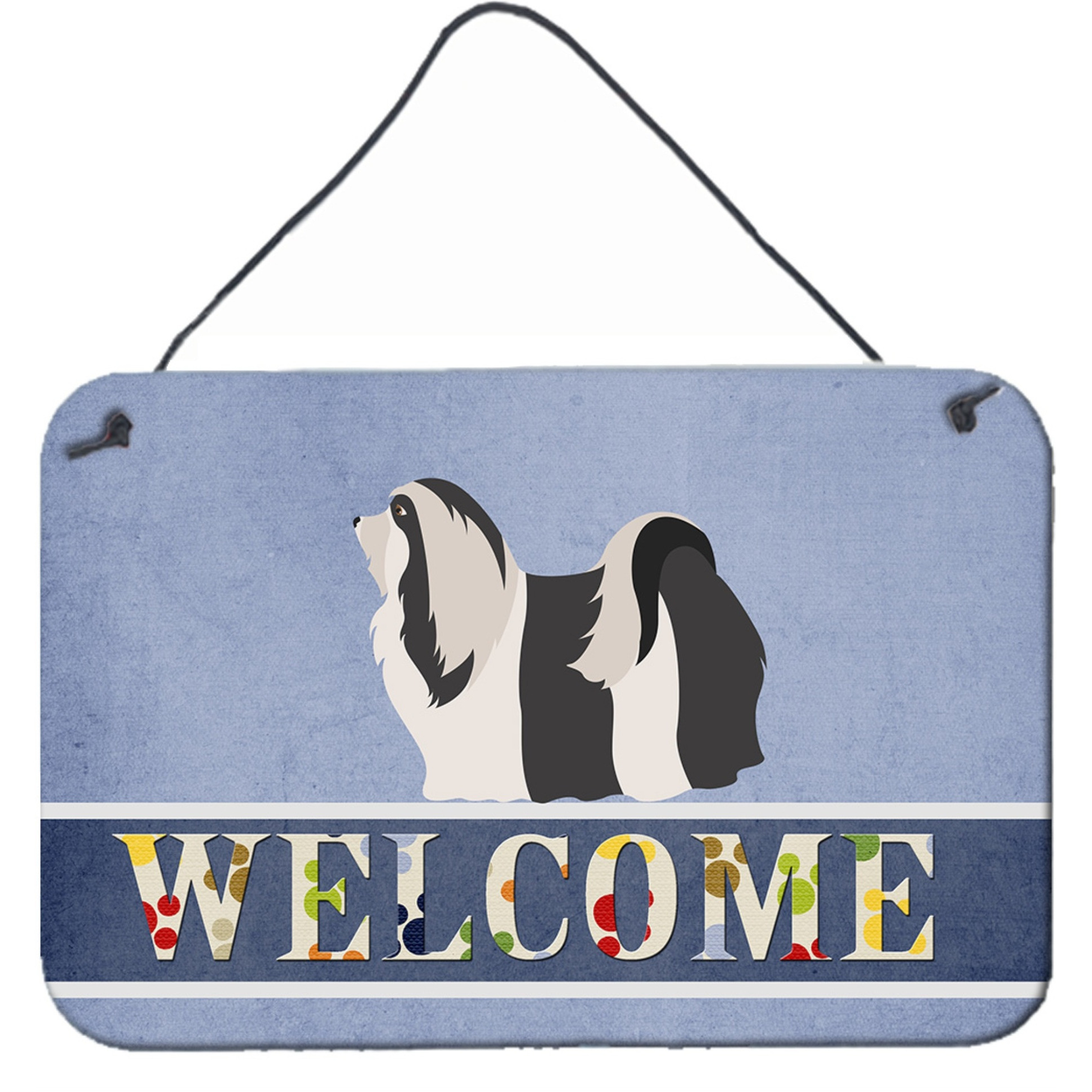 &quotCaroline's Treasures Havanese Welcome Metal Print, 8"" x 12"", Multicolor"