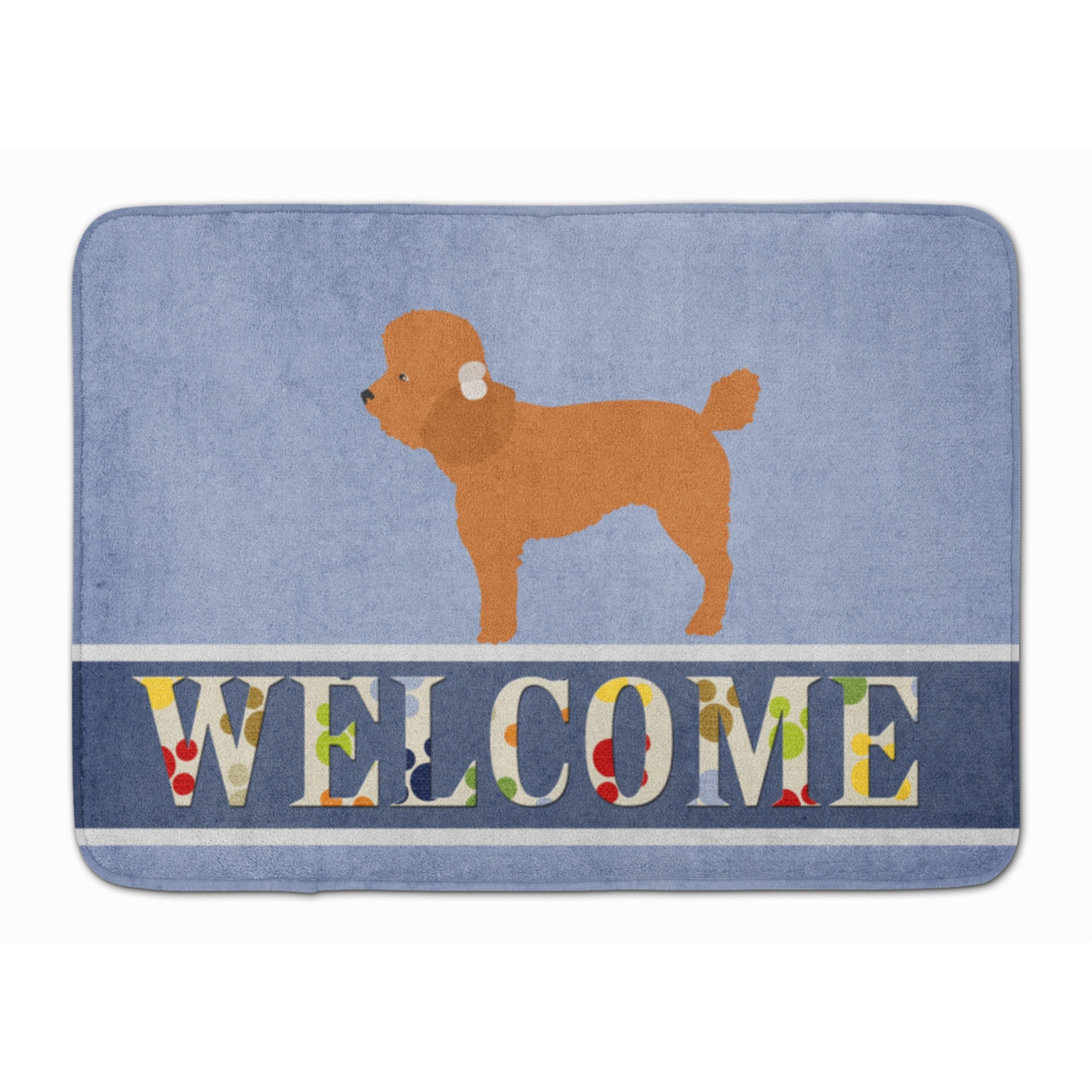 &quotCaroline's Treasures Toy Poodle Welcome Floor Mat, 19"" x 27"", Multicolor"