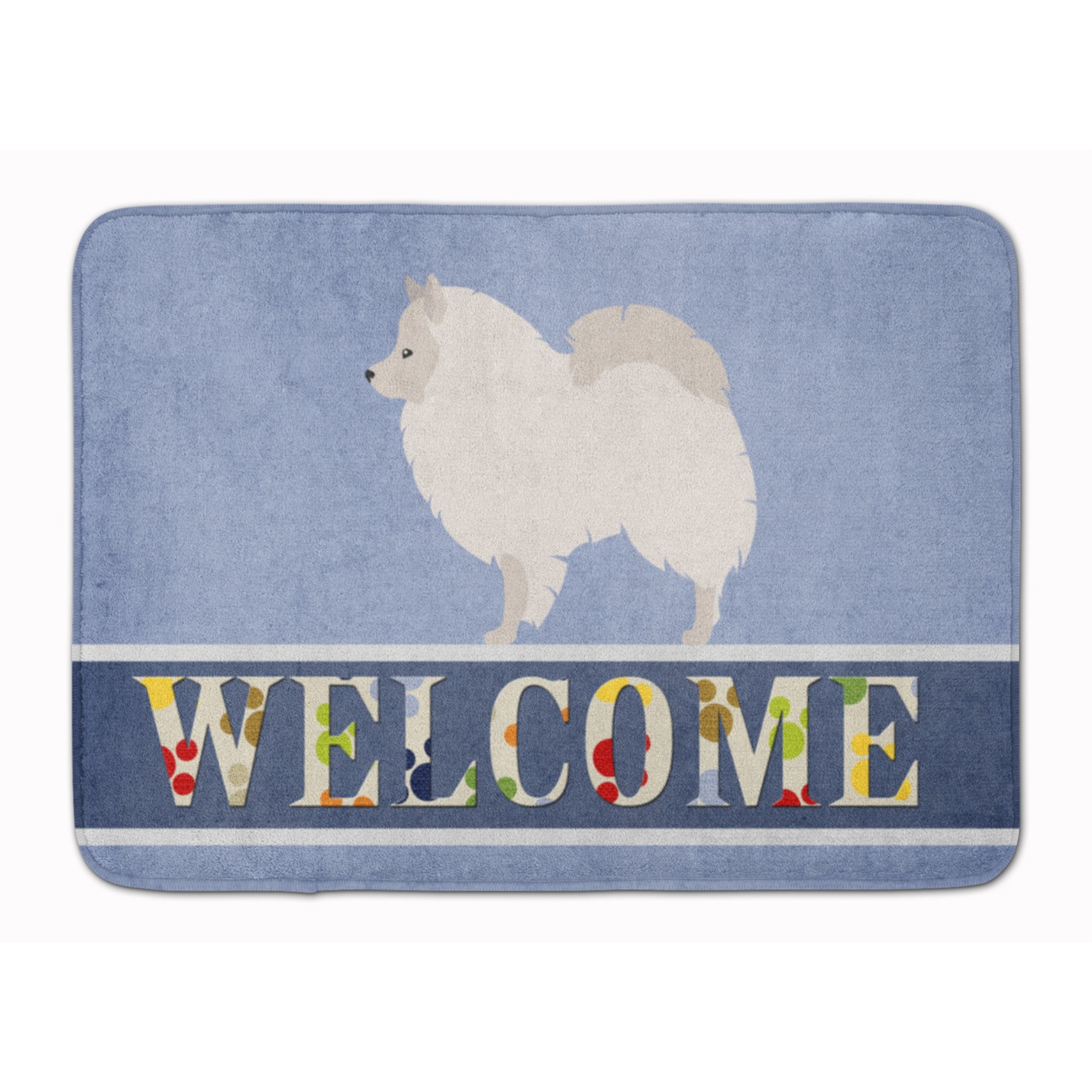 &quotCaroline's Treasures German Spitz Welcome Floor Mat, 19"" x 27"", Multicolor"