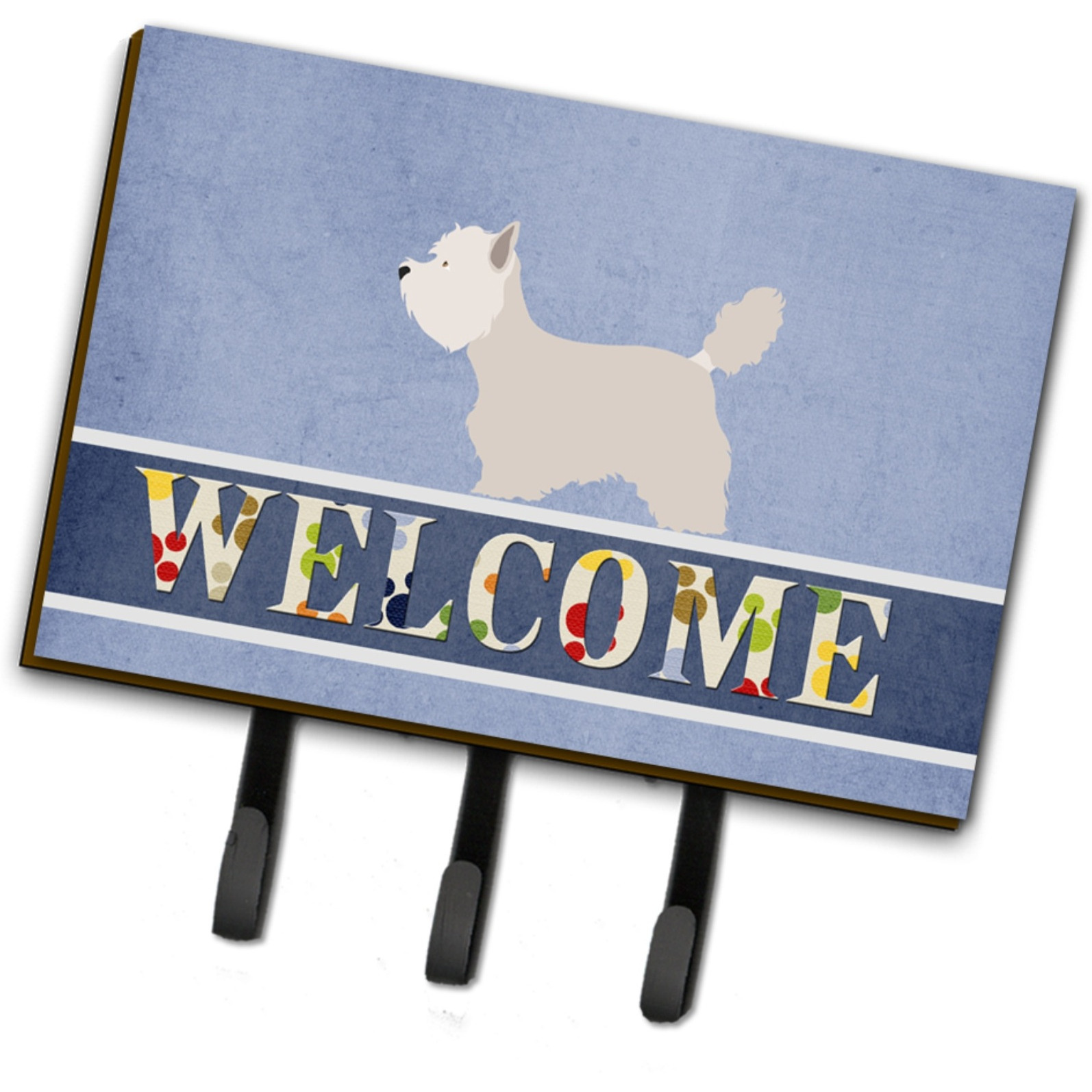 &quotCaroline's Treasures Westie Welcome Wall Hook, Triple"