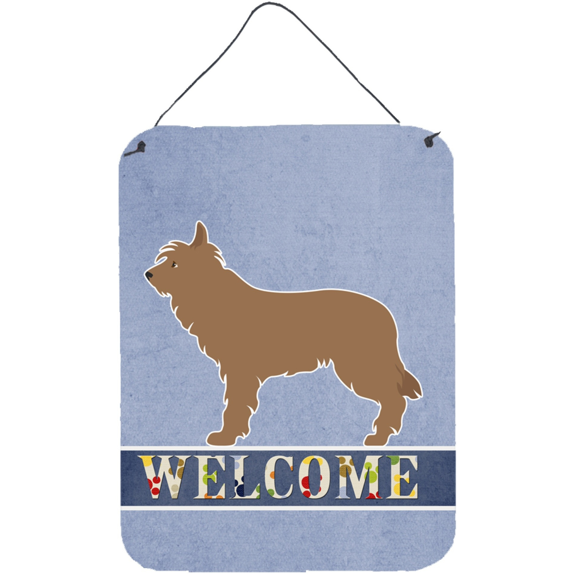 &quotCaroline's Treasures Berger Picard Welcome Metal Print, 16"" x 12"", Multicolor"