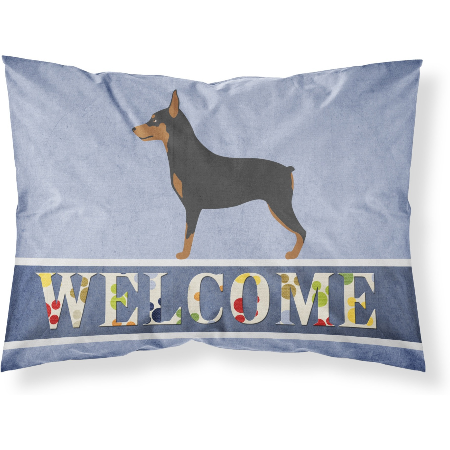 &quotCaroline's Treasures Miniature Pinscher Welcome Pillowcase, Standard,"