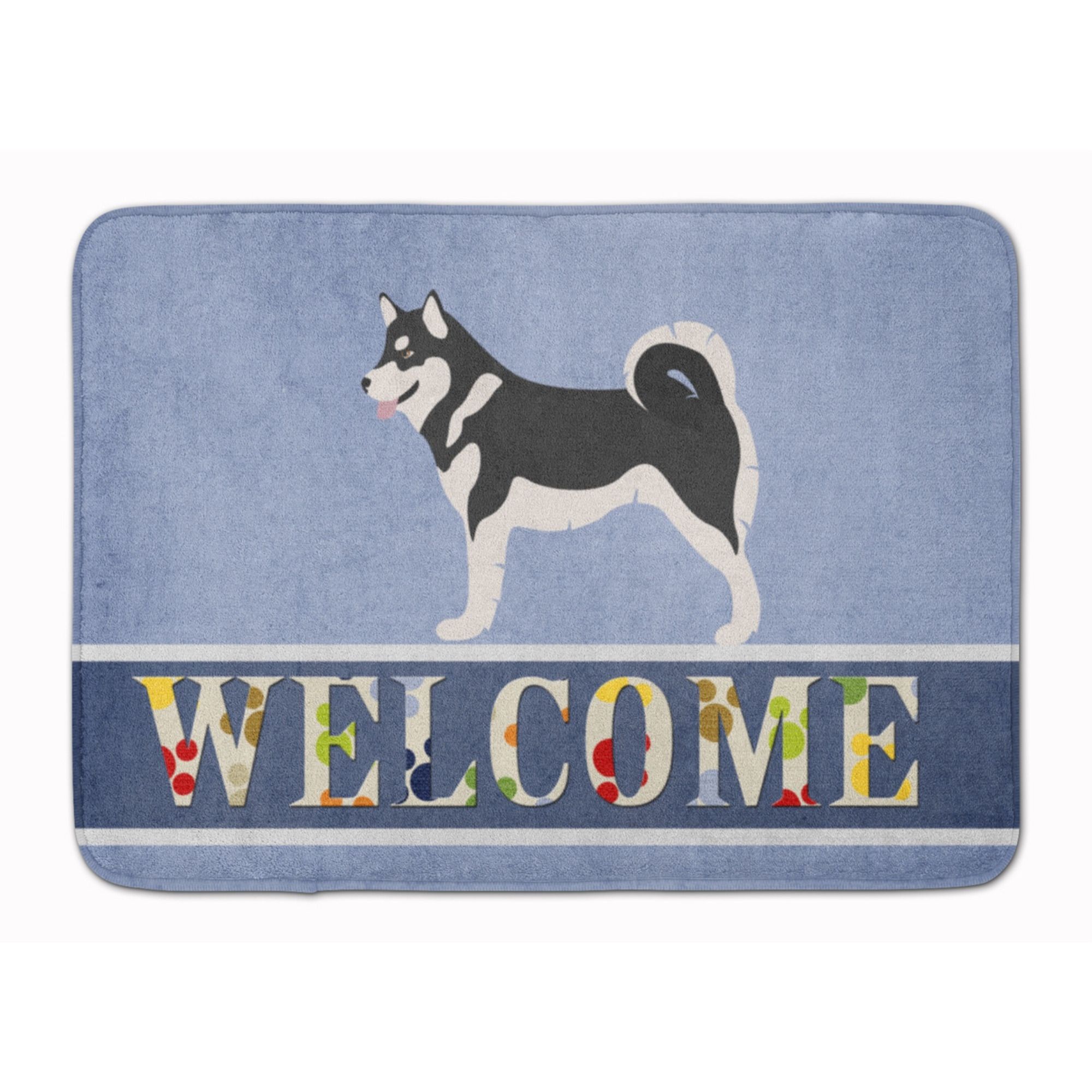 &quotCaroline's Treasures Alaskan Malamute Welcome Floor Mat, 19"" x 27"", Multicolor"