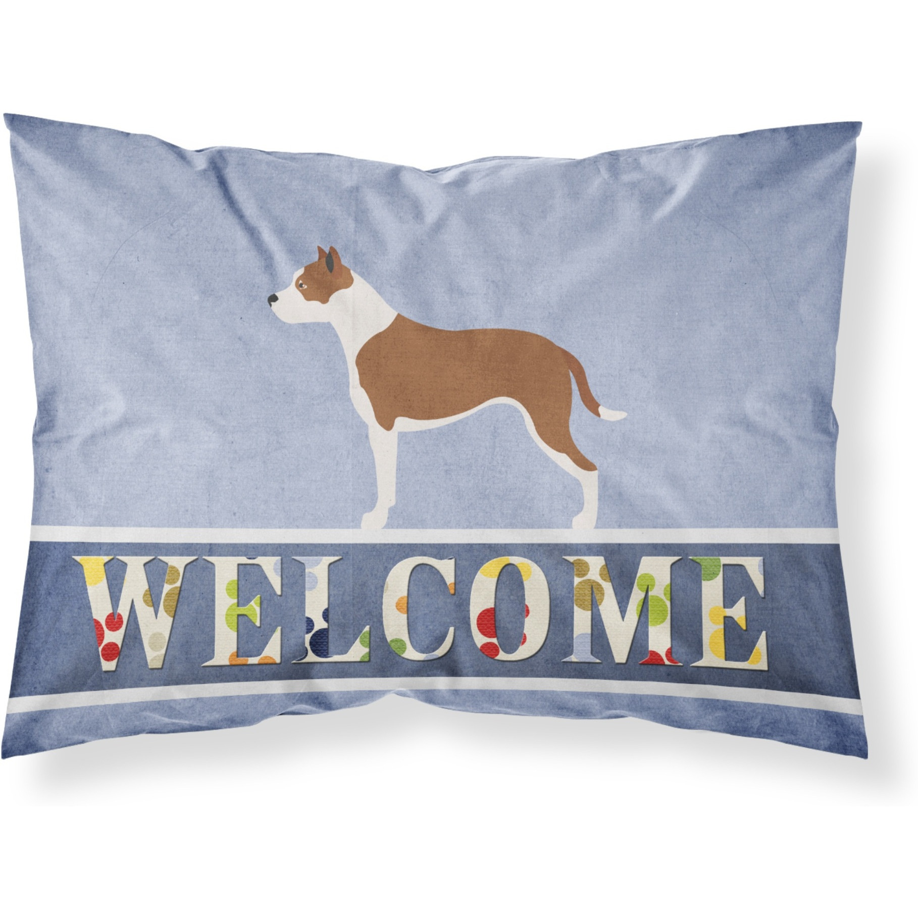 &quotCaroline's Treasures Pit Bull Terrier Welcome Pillowcase, Standard,"