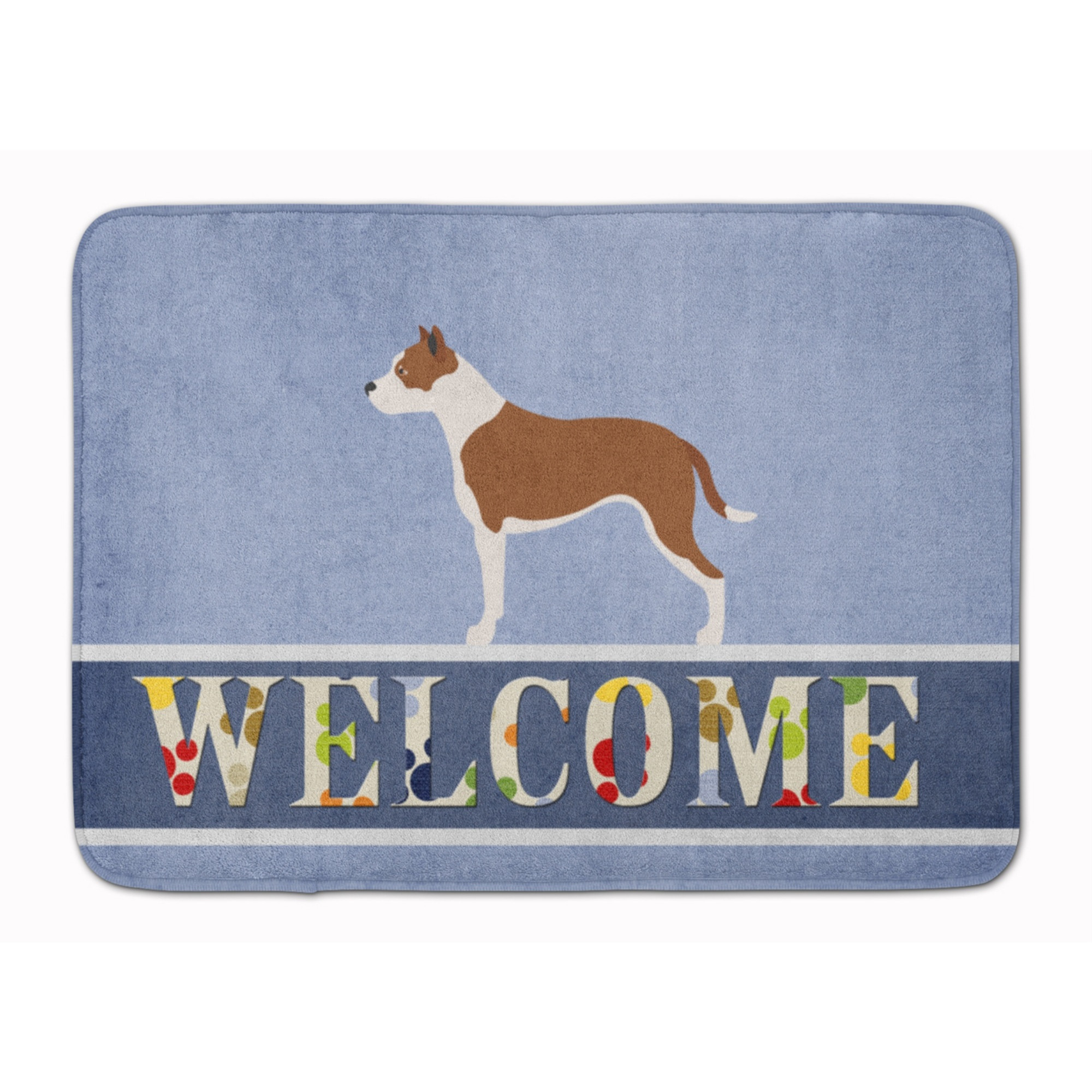 &quotCaroline's Treasures Pit Bull Terrier Welcome Floor Mat, 19"" x 27"", Multicolor"