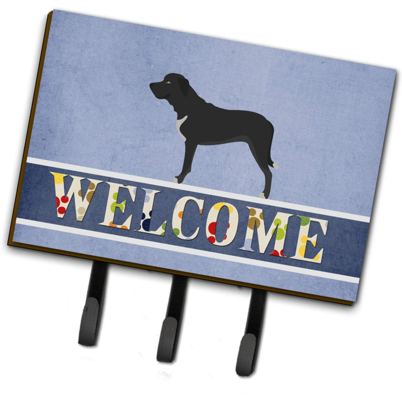 &quotCaroline's Treasures Broholmer Danish Mastiff Wall Hook, Triple, Welcome"