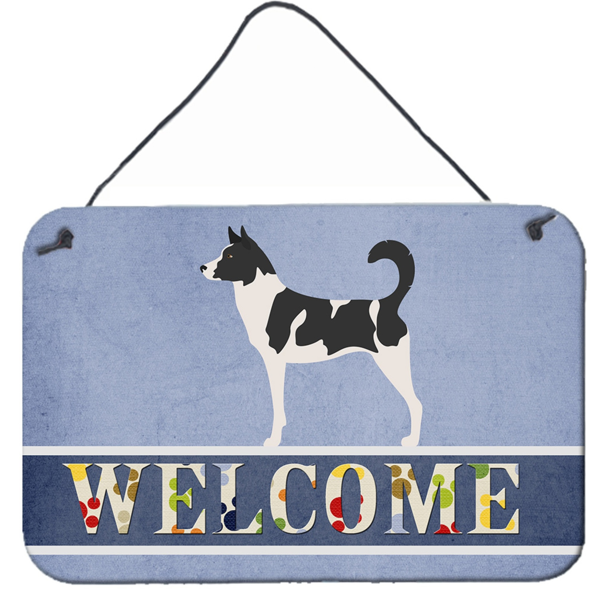 &quotCaroline's Treasures Canaan Dog Welcome Metal Print, 8"" x 12"""