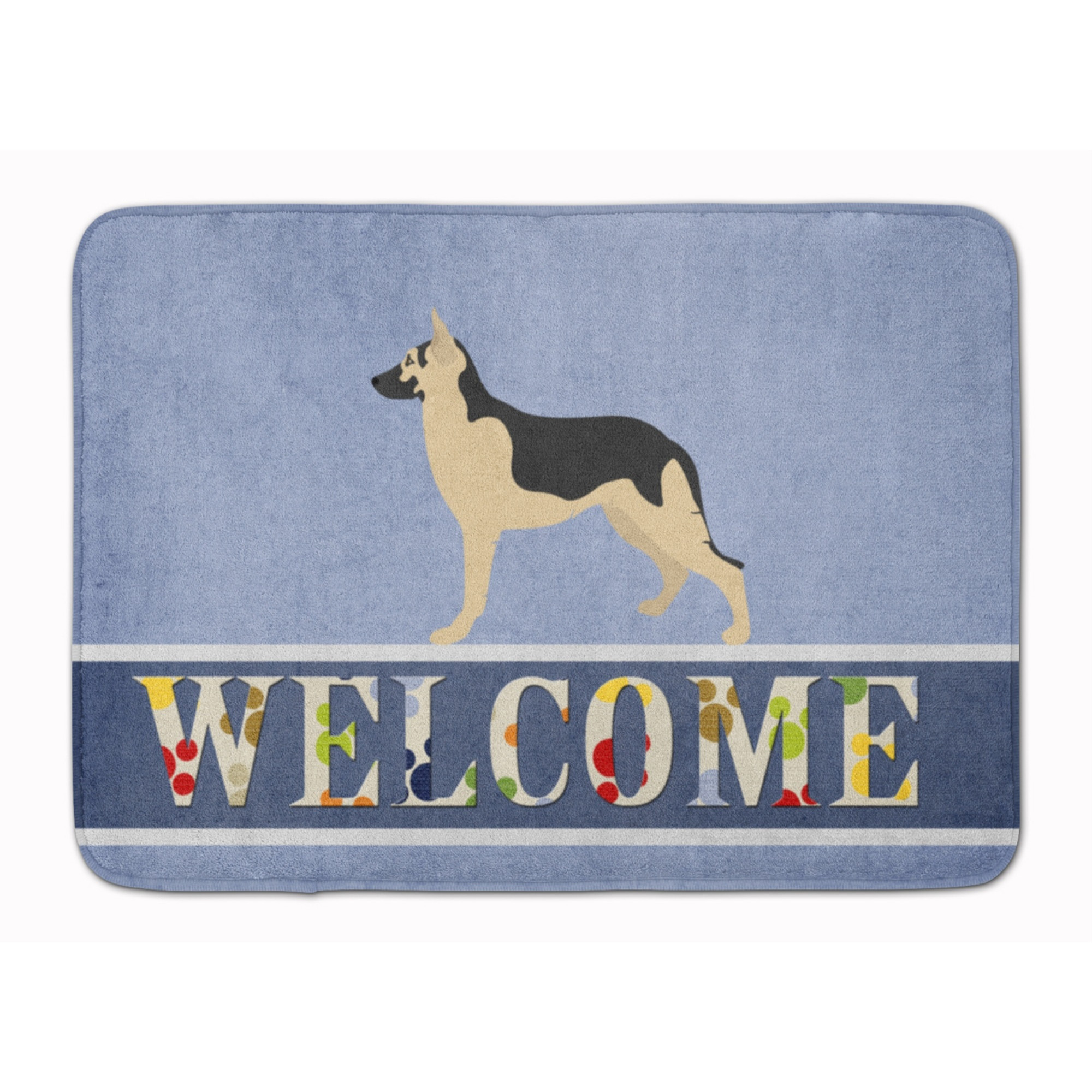 &quotCaroline's Treasures German Shepherd Welcome Floor Mat, 19"" x 27"", Multicolor"