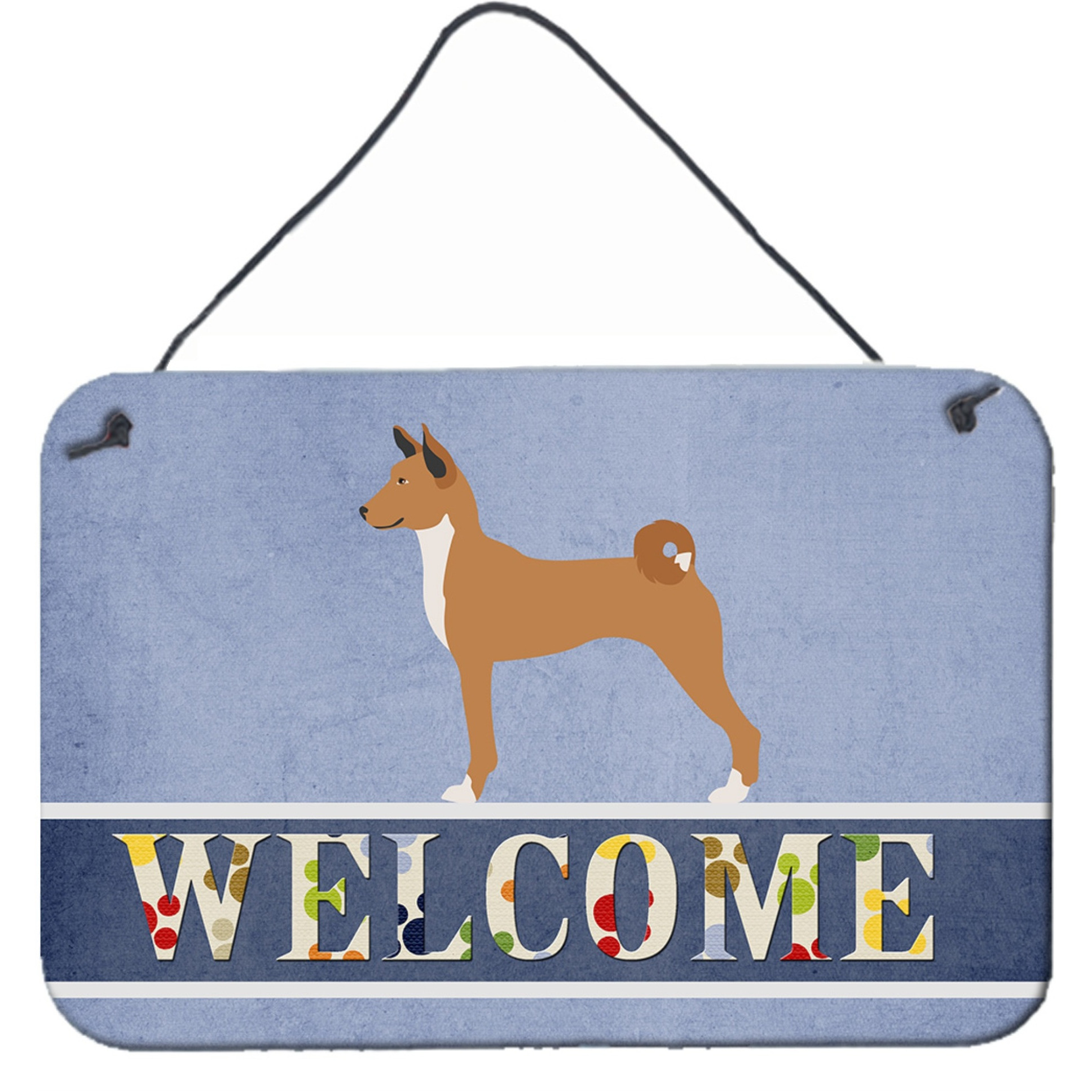&quotCaroline's Treasures Telomian Welcome Metal Print, 8"" x 12"""