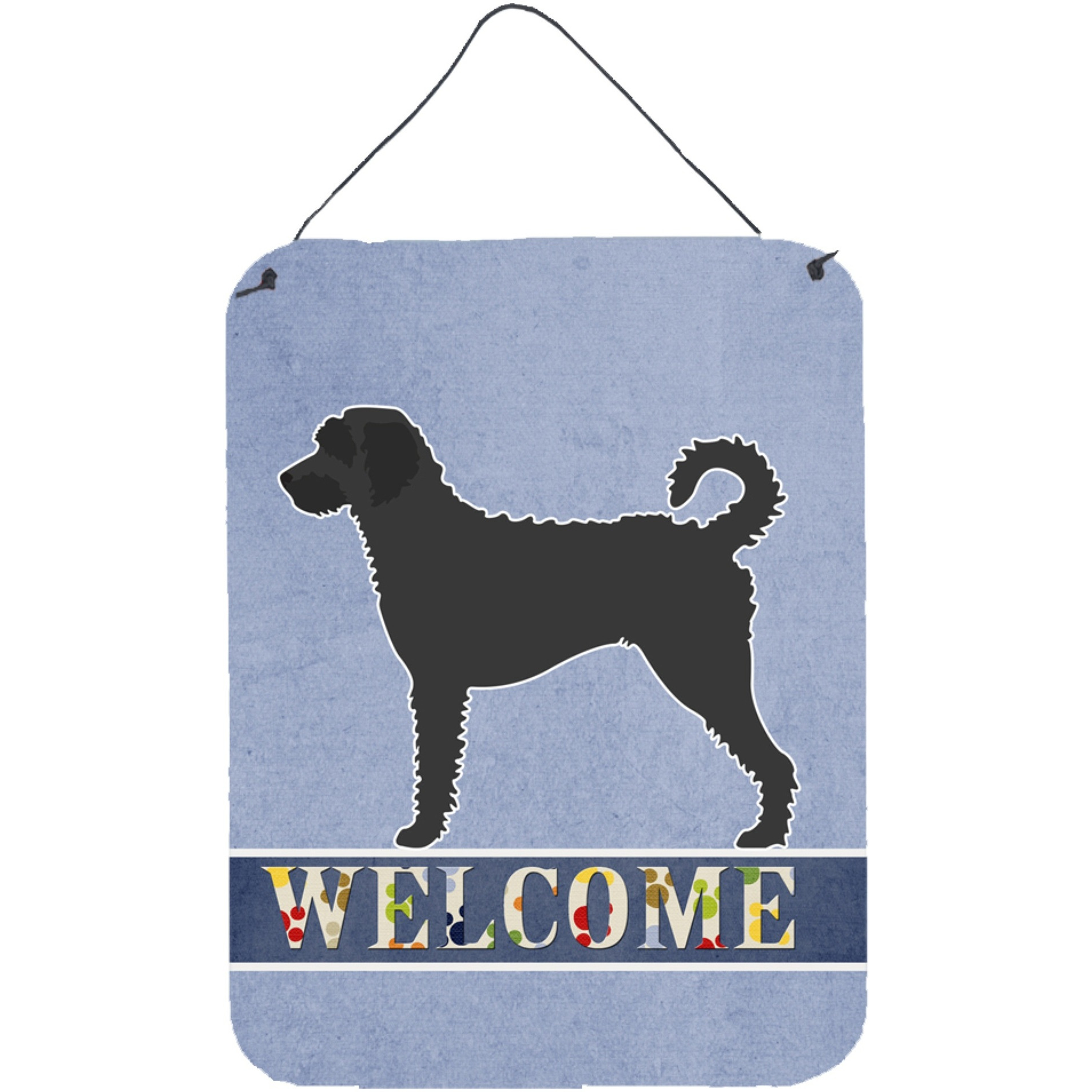 &quotCaroline's Treasures Labradoodle Welcome Metal Print, 16"" x 12"", Multicolor"