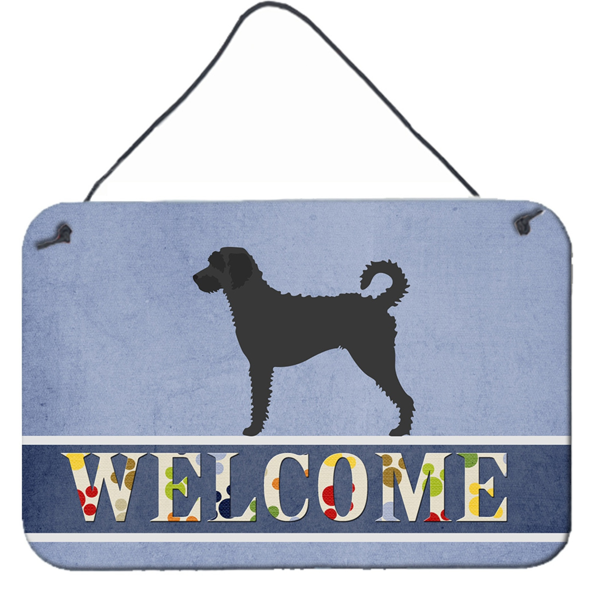 &quotCaroline's Treasures Labradoodle Welcome Metal Print, 8"" x 12"""