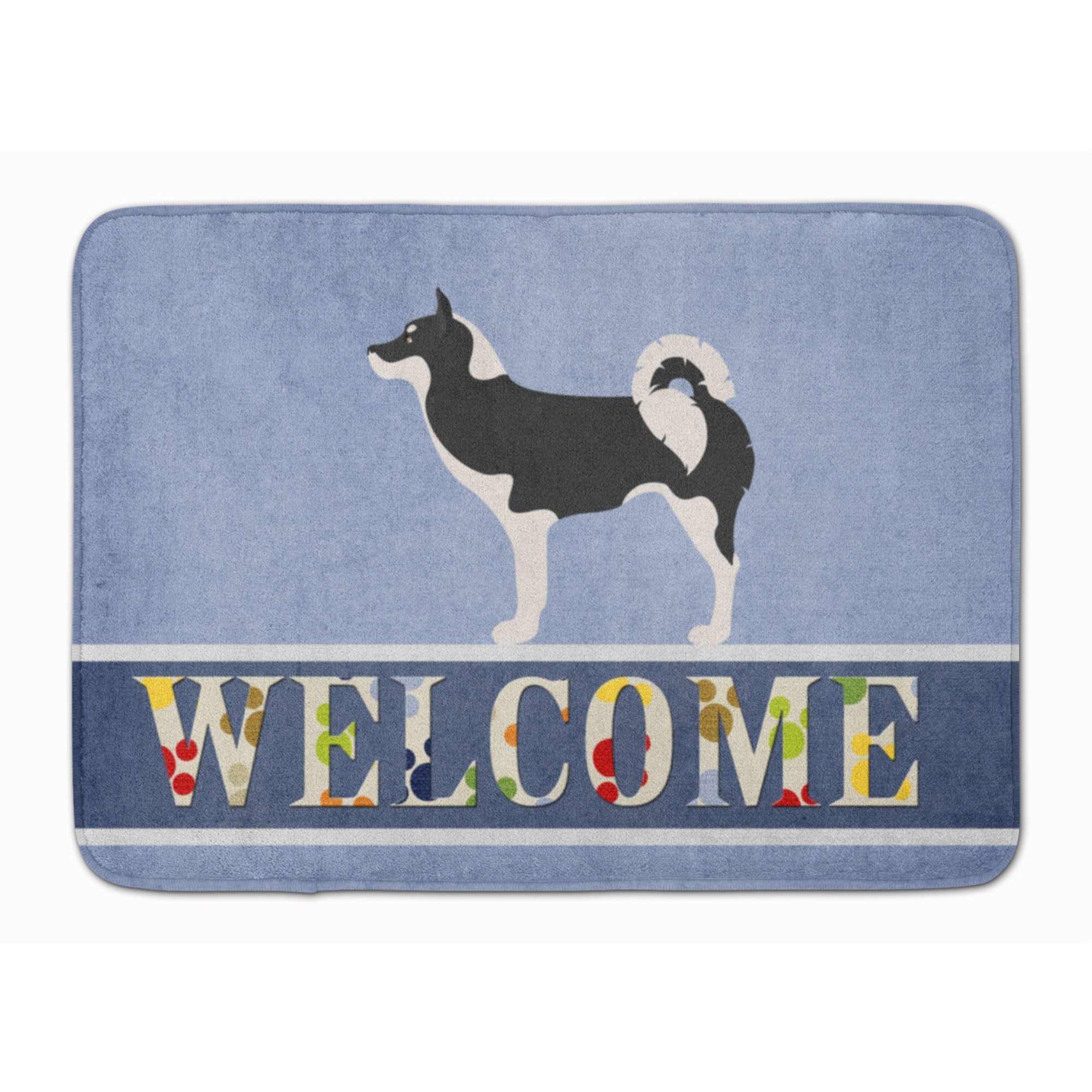&quotCaroline's Treasures Greenland Dog Welcome Floor Mat, 19"" x 27"", Multicolor"