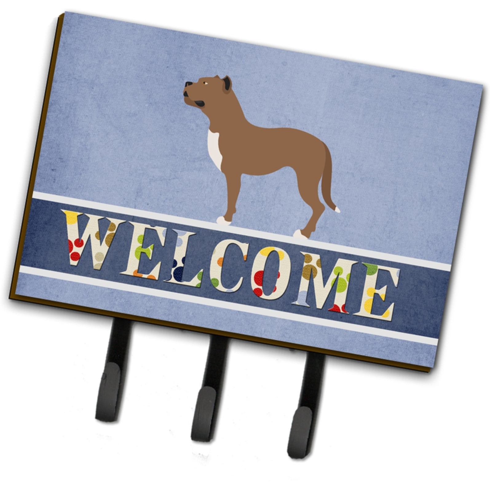 &quotCaroline's Treasures Perro de Presa Canario Wall Hook, Triple, Welcome"
