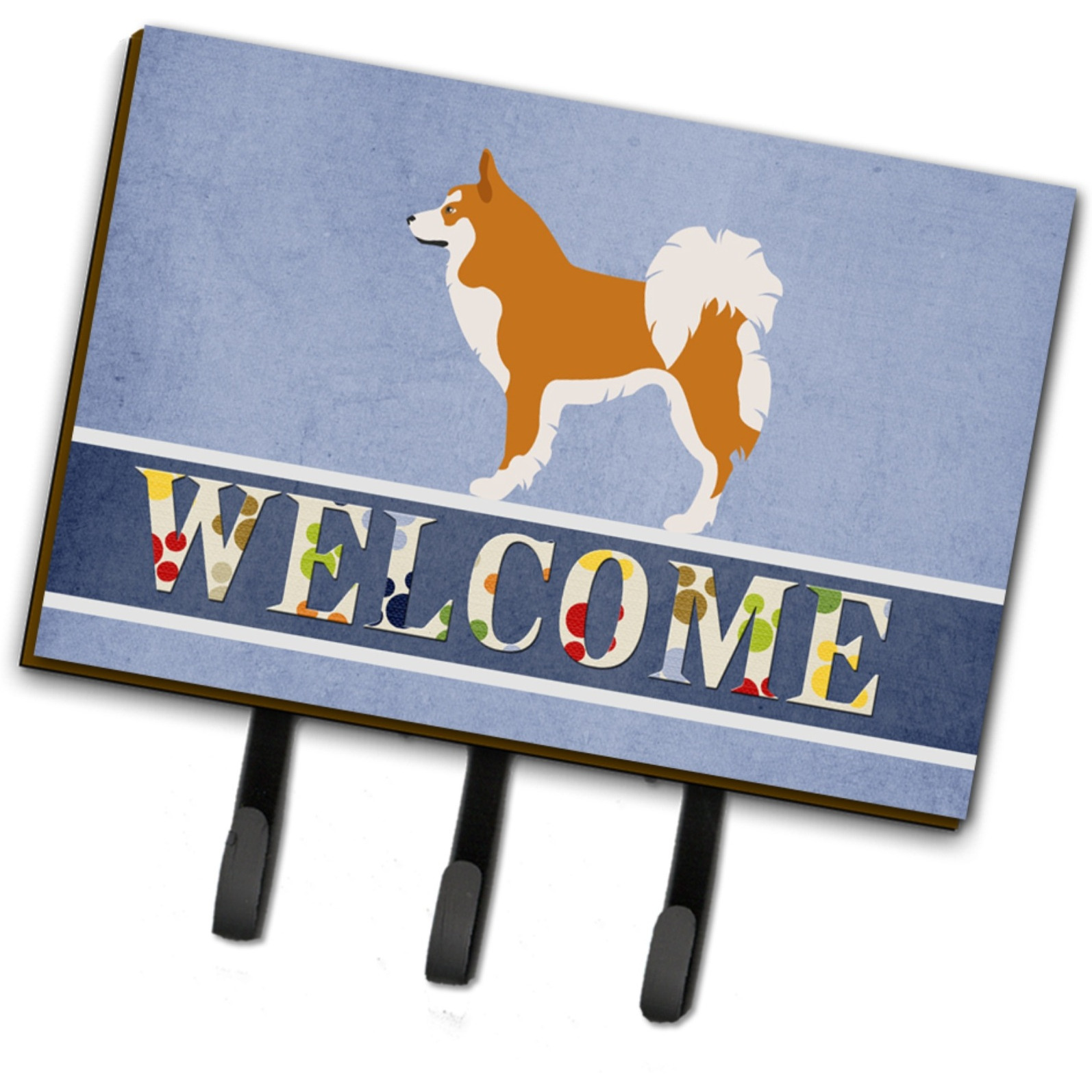 &quotCaroline's Treasures Icelandic Sheepdog Wall Hook, Triple, Welcome"