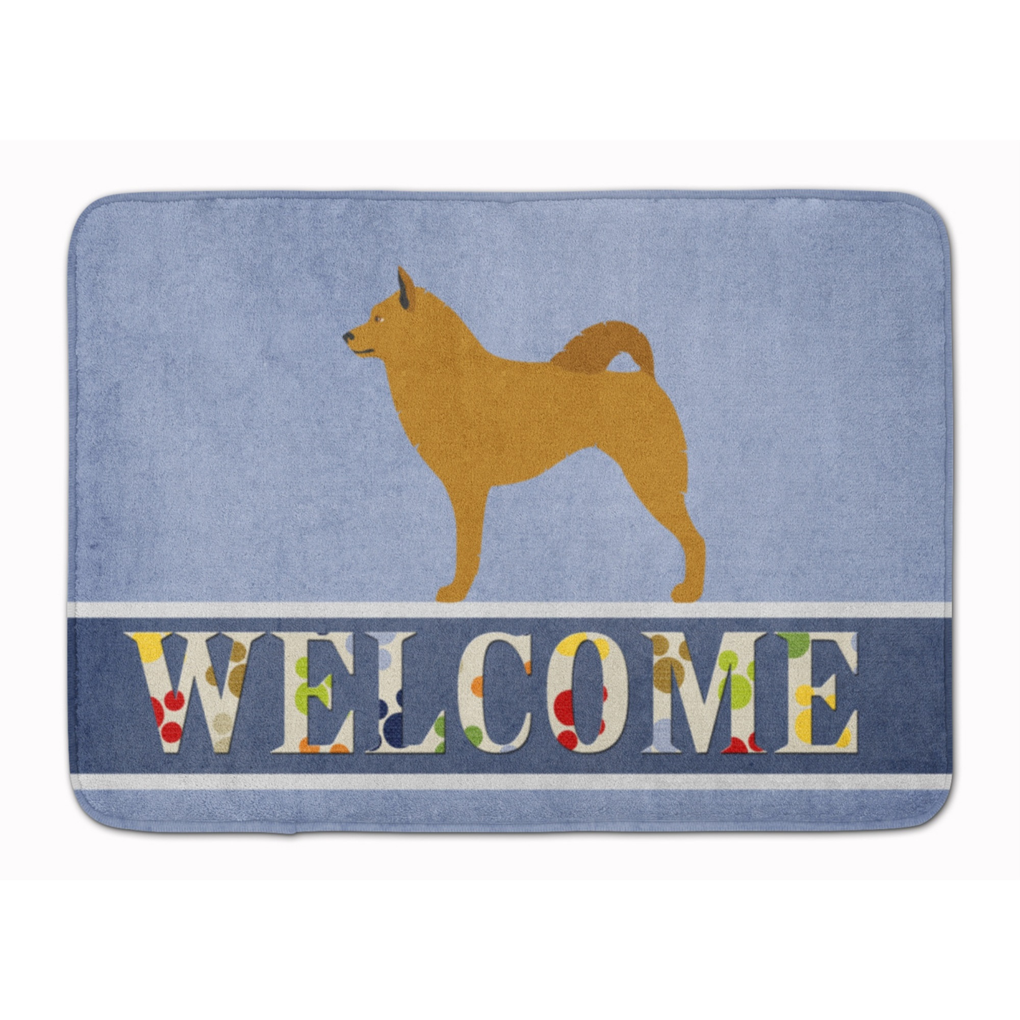 &quotCaroline's Treasures Finnish Spitz Welcome Floor Mat, 19"" x 27"", Multicolor"