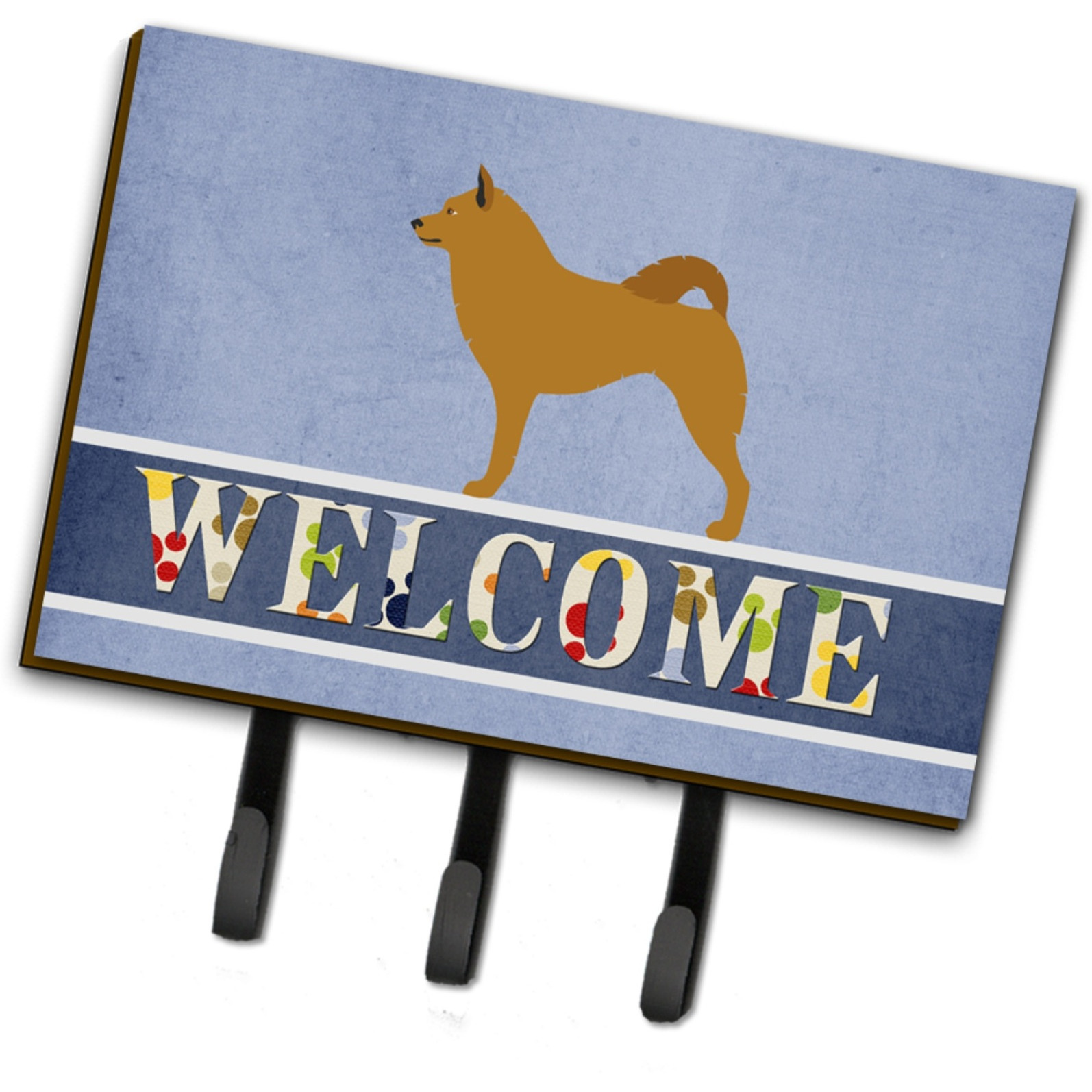&quotCaroline's Treasures Finnish Spitz Welcome Wall Hook, Triple"