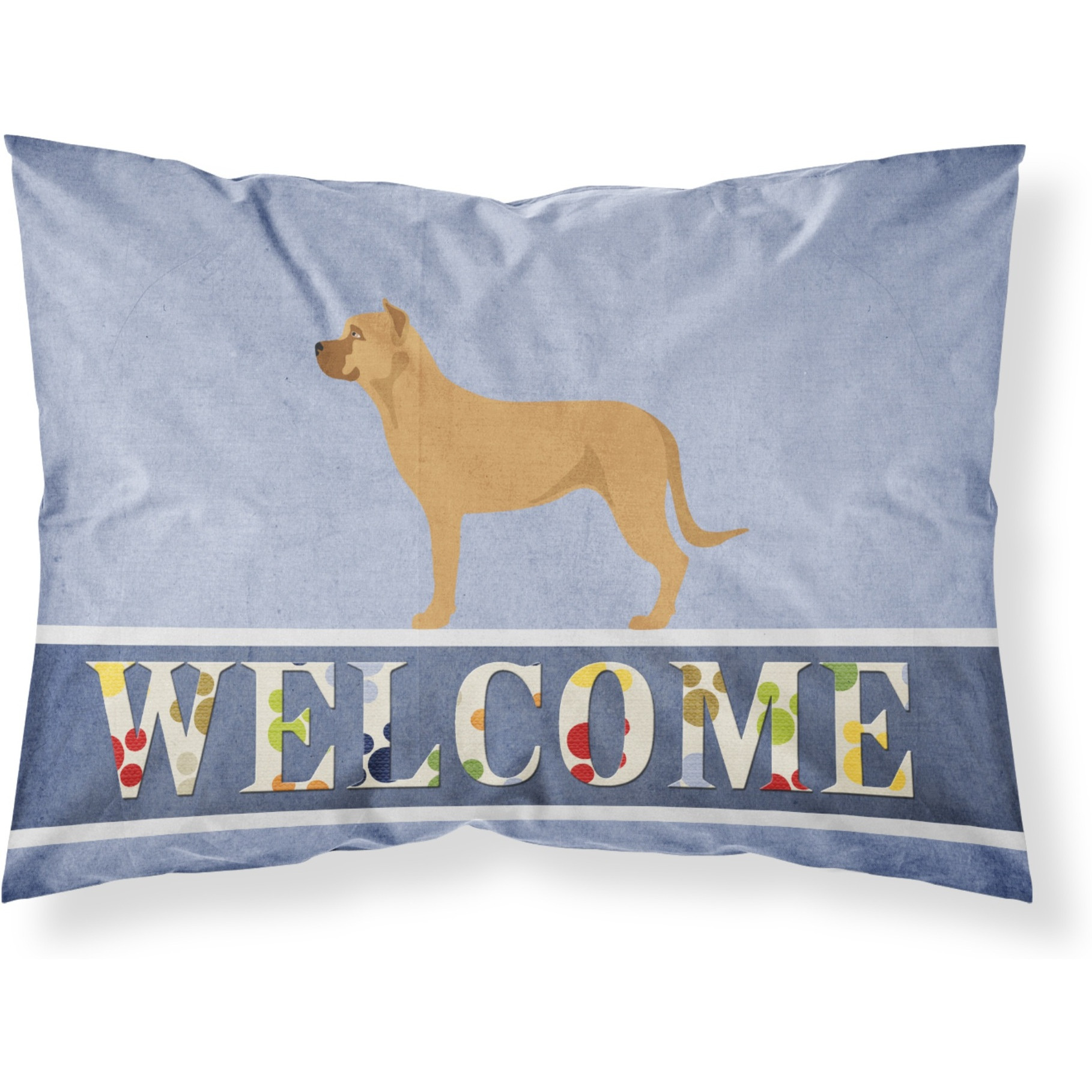 &quotCaroline's Treasures Alano Espanol Spanish Bulldog Pillowcase, Standard, Welcome"
