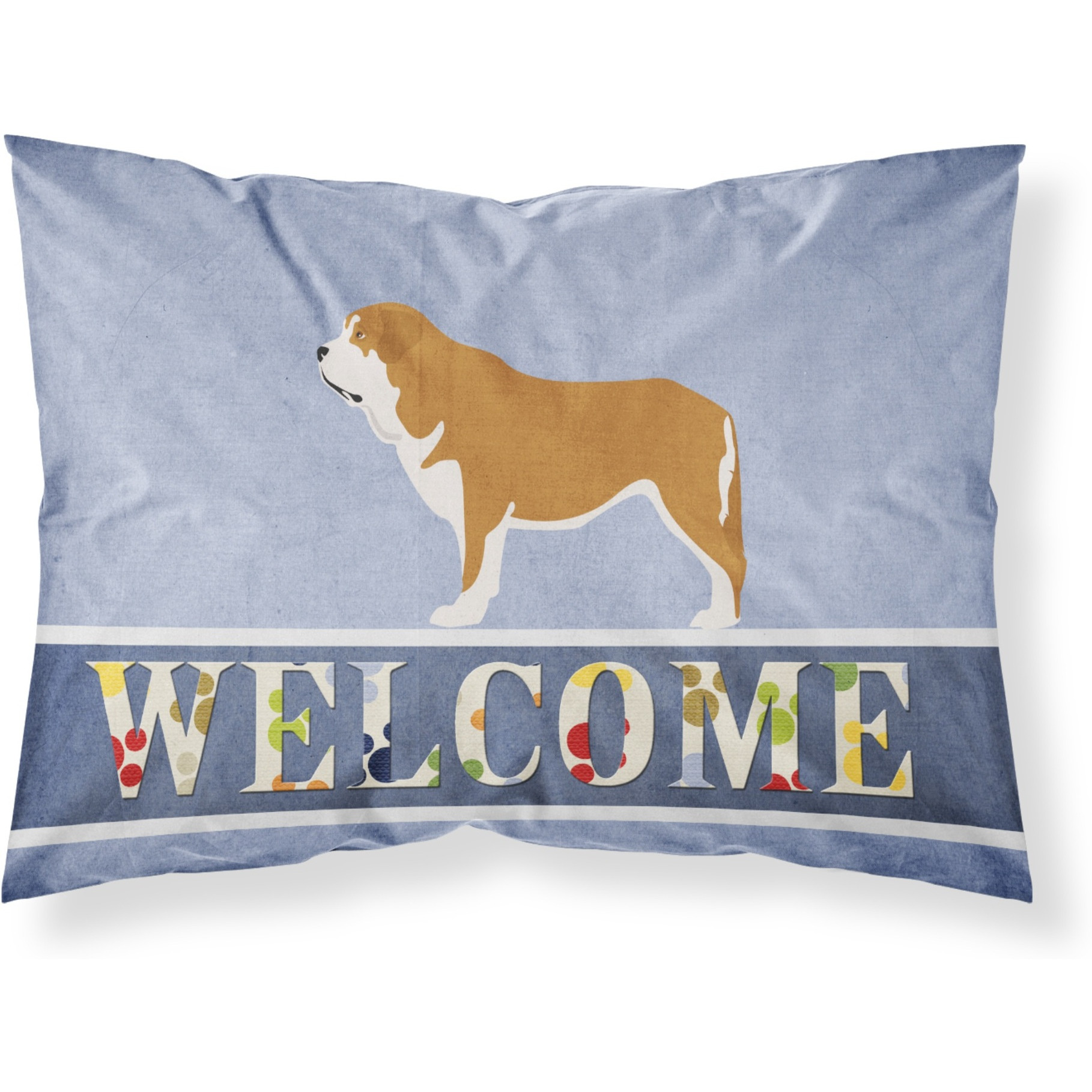 &quotCaroline's Treasures Mastin Epanol Spanish Mastiff Pillowcase, Standard, Welcome"