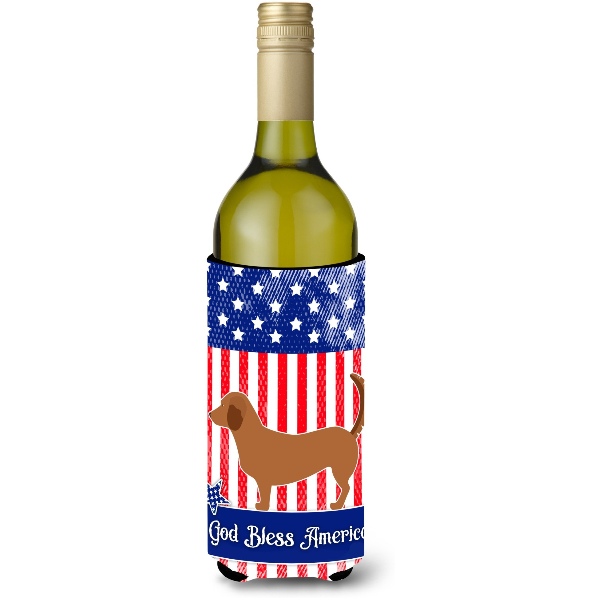 &quotCaroline's Treasures Alpine Dachsbrake American Decorative Bottle Hugger, 750 ml, Multicolor"
