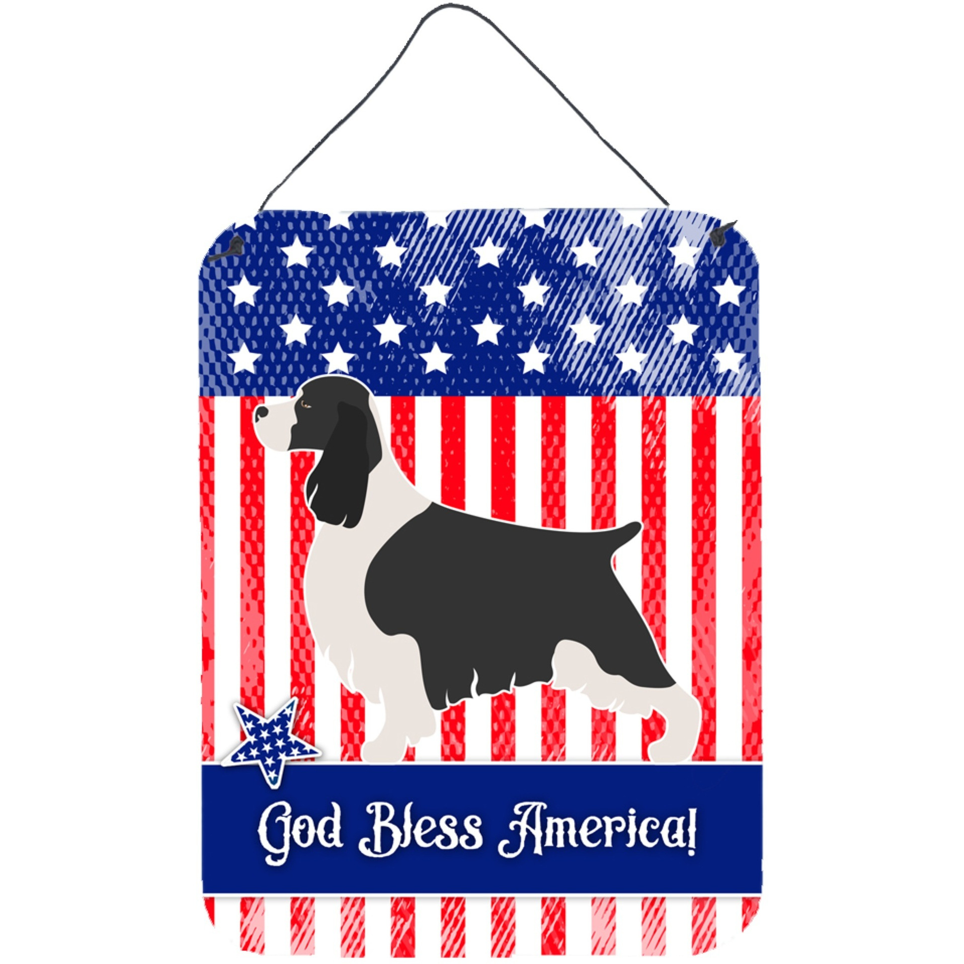 &quotCaroline's Treasures English Springer Spaniel American Metal Print, 16"" x 12"", Multicolor"