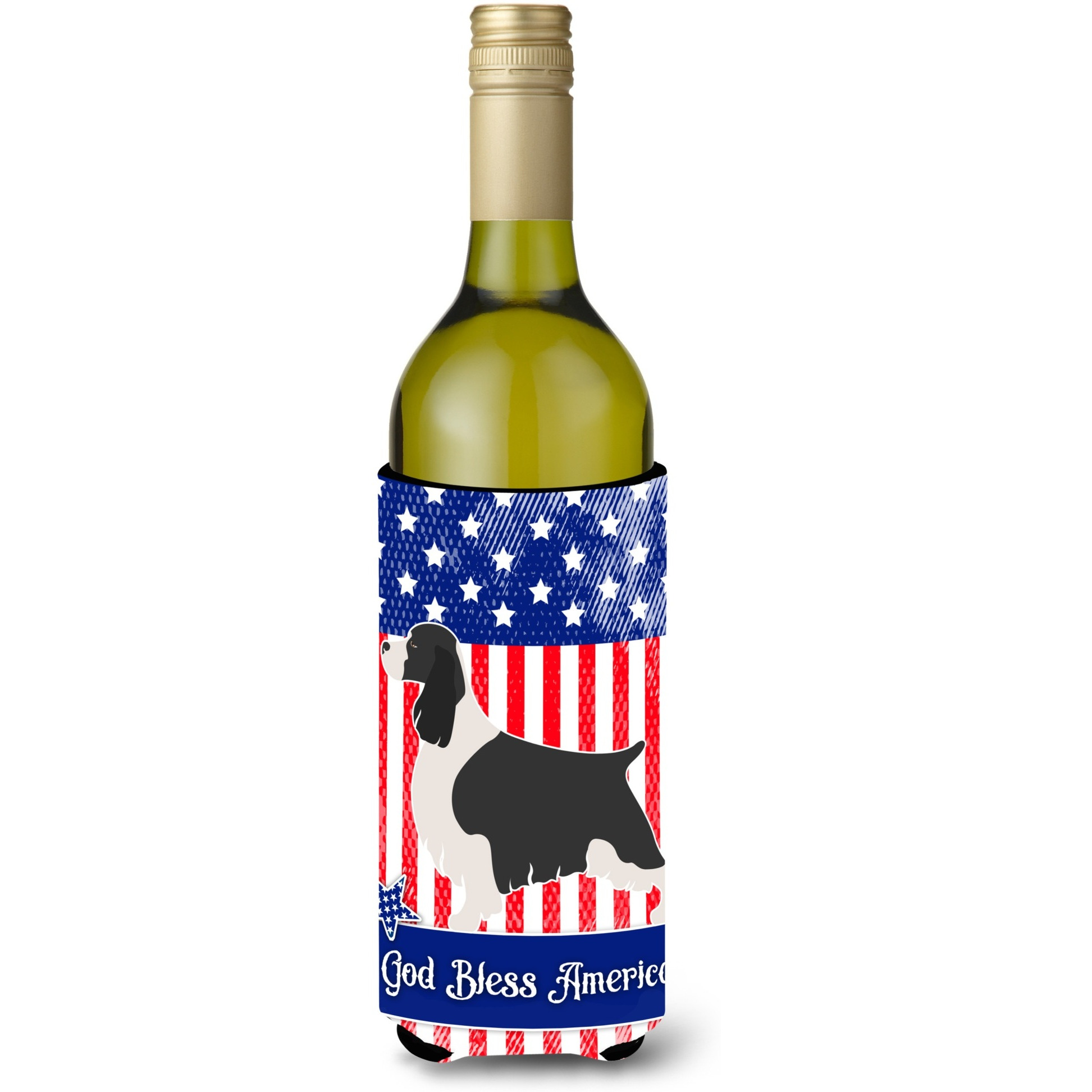 &quotCaroline's Treasures English Springer Spaniel American Decorative Bottle Hugger, 750 ml, Multicolor"