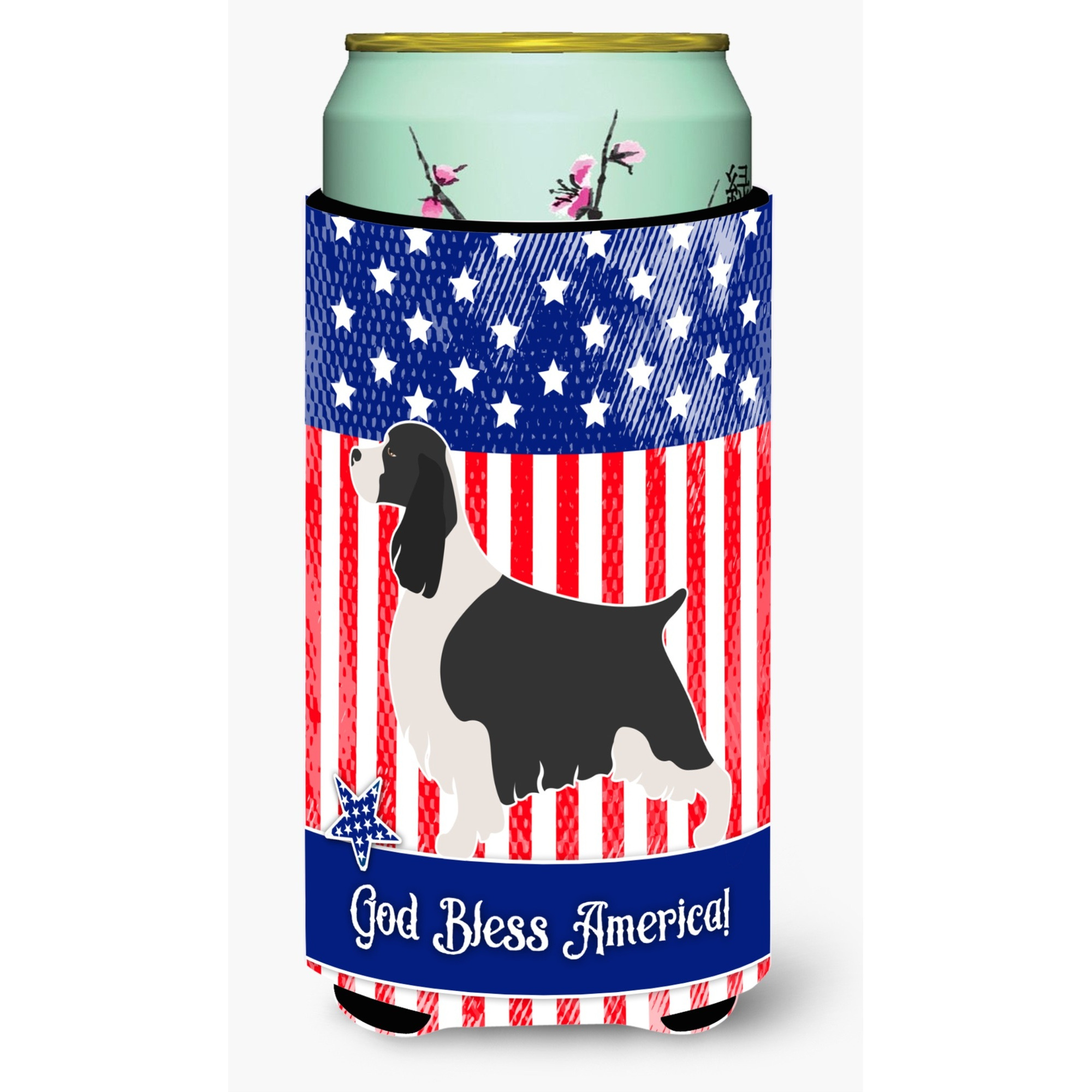 &quotCaroline's Treasures English Springer Spaniel American Decorative Can Hugger, Tall Boy, Multicolor"