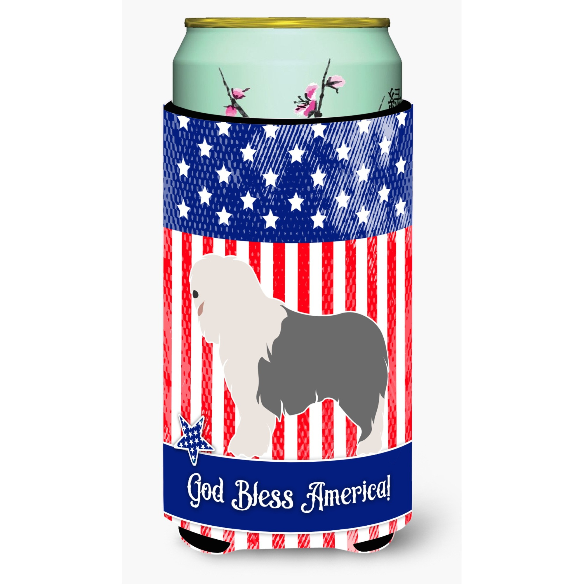 &quotCaroline's Treasures Old English Sheepdog American Decorative Can Hugger, Tall Boy, Multicolor"