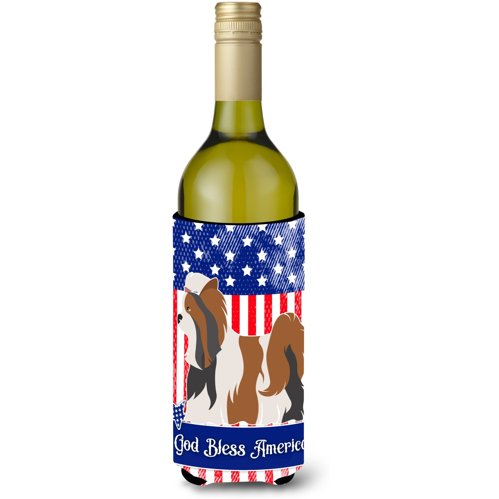 &quotCaroline's Treasures Biewer Terrier American Decorative Bottle Hugger, 750 ml, Multicolor"