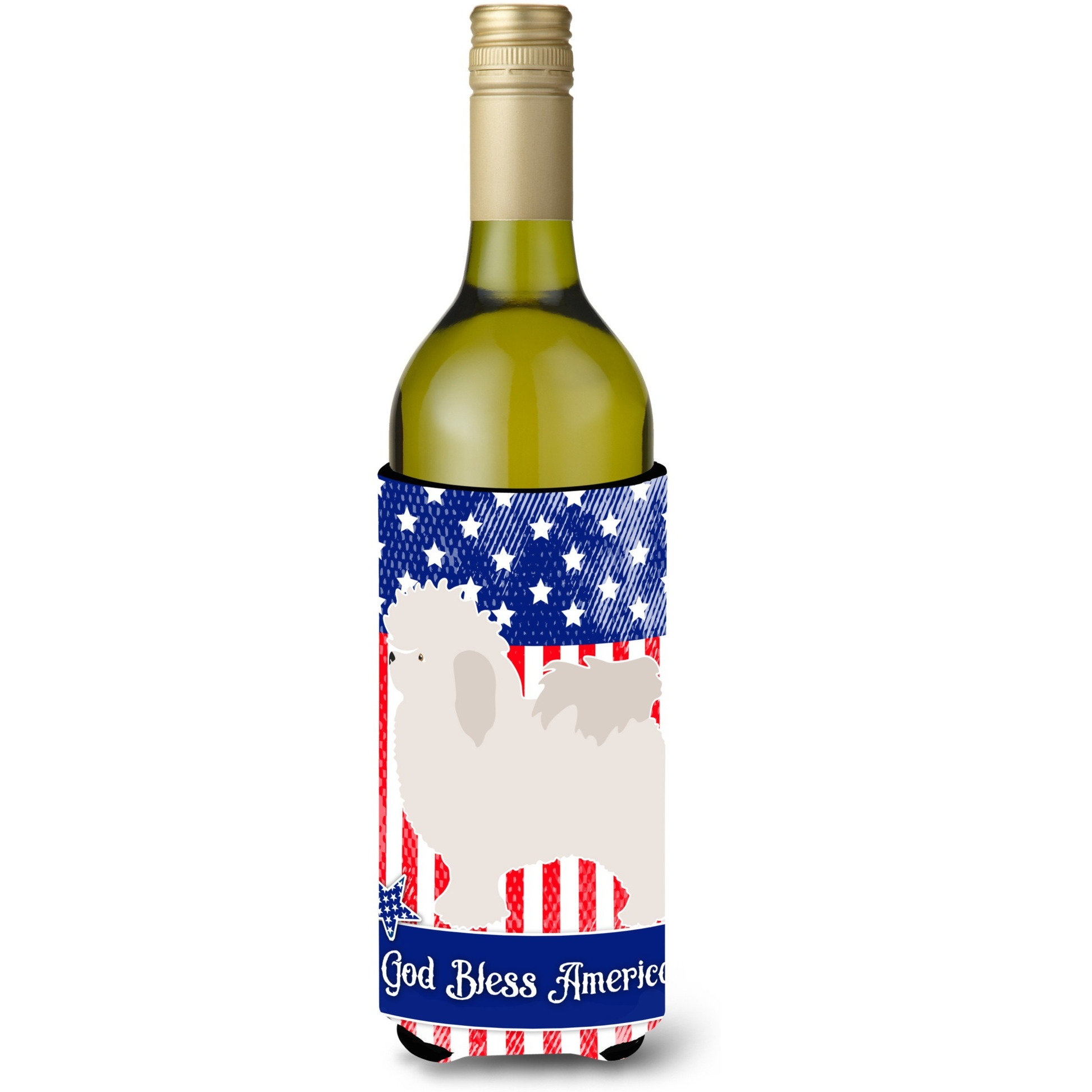 &quotCaroline's Treasures Bolognese American Decorative Bottle Hugger, 750 ml, Multicolor"